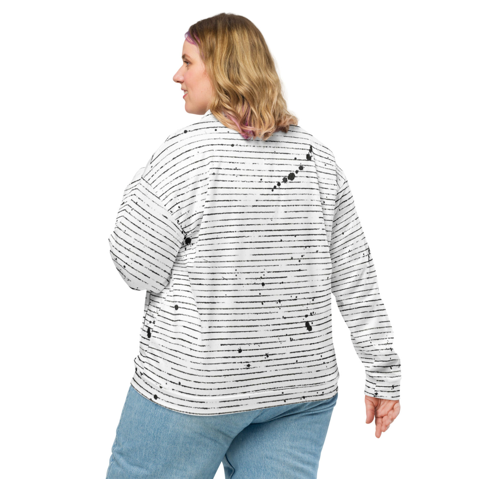 "Static" Unisex Bomber Jacket - Image 2