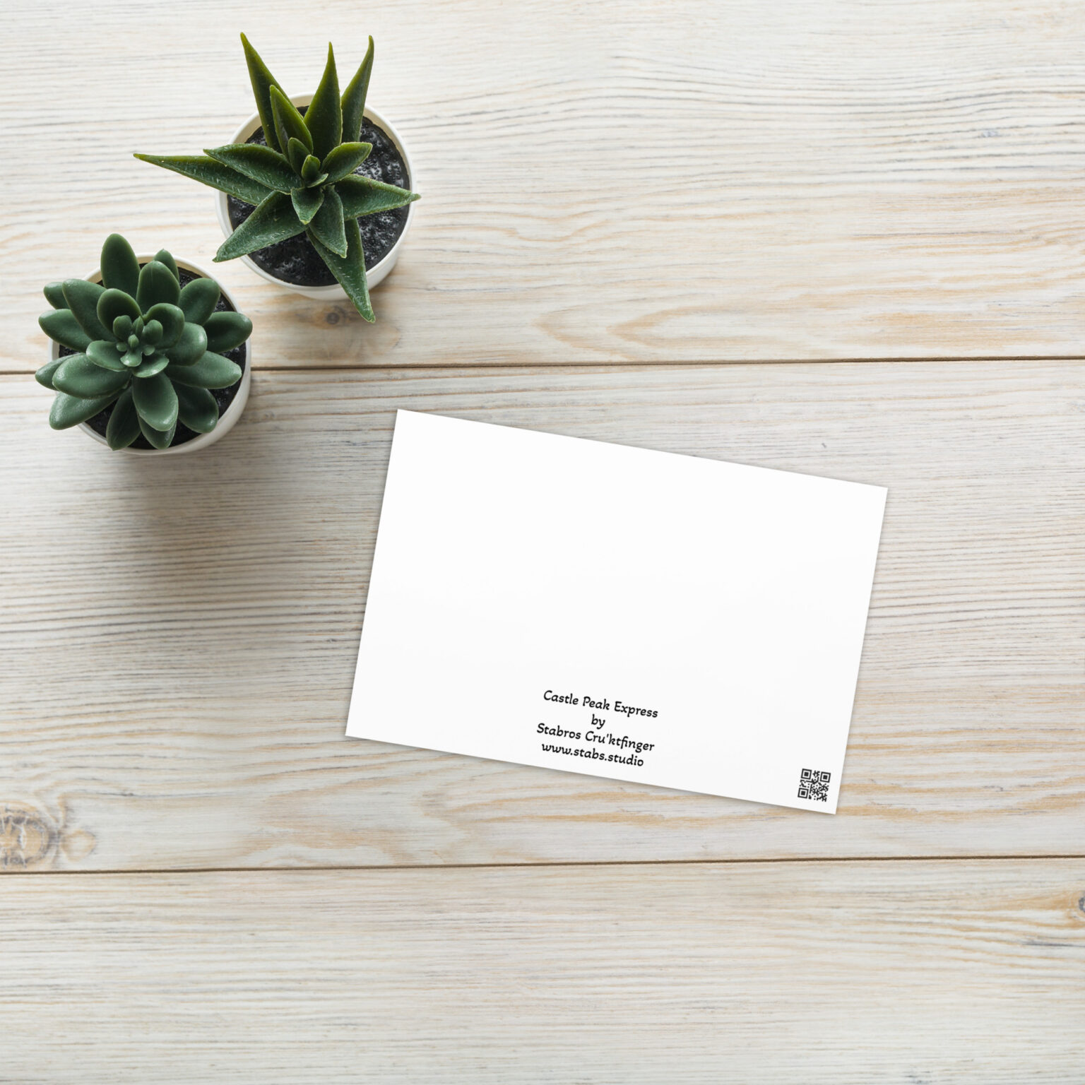 "Castle Peak Express" greeting card (blank) - Image 3