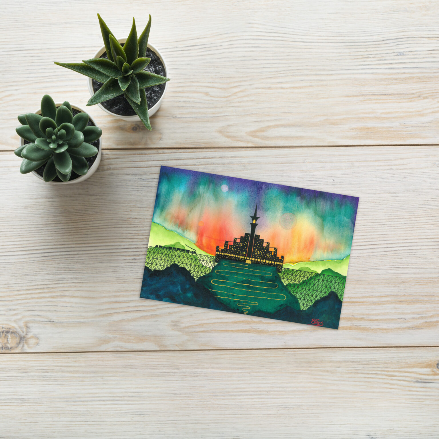"Castle Peak Express" greeting card (blank) - Image 2