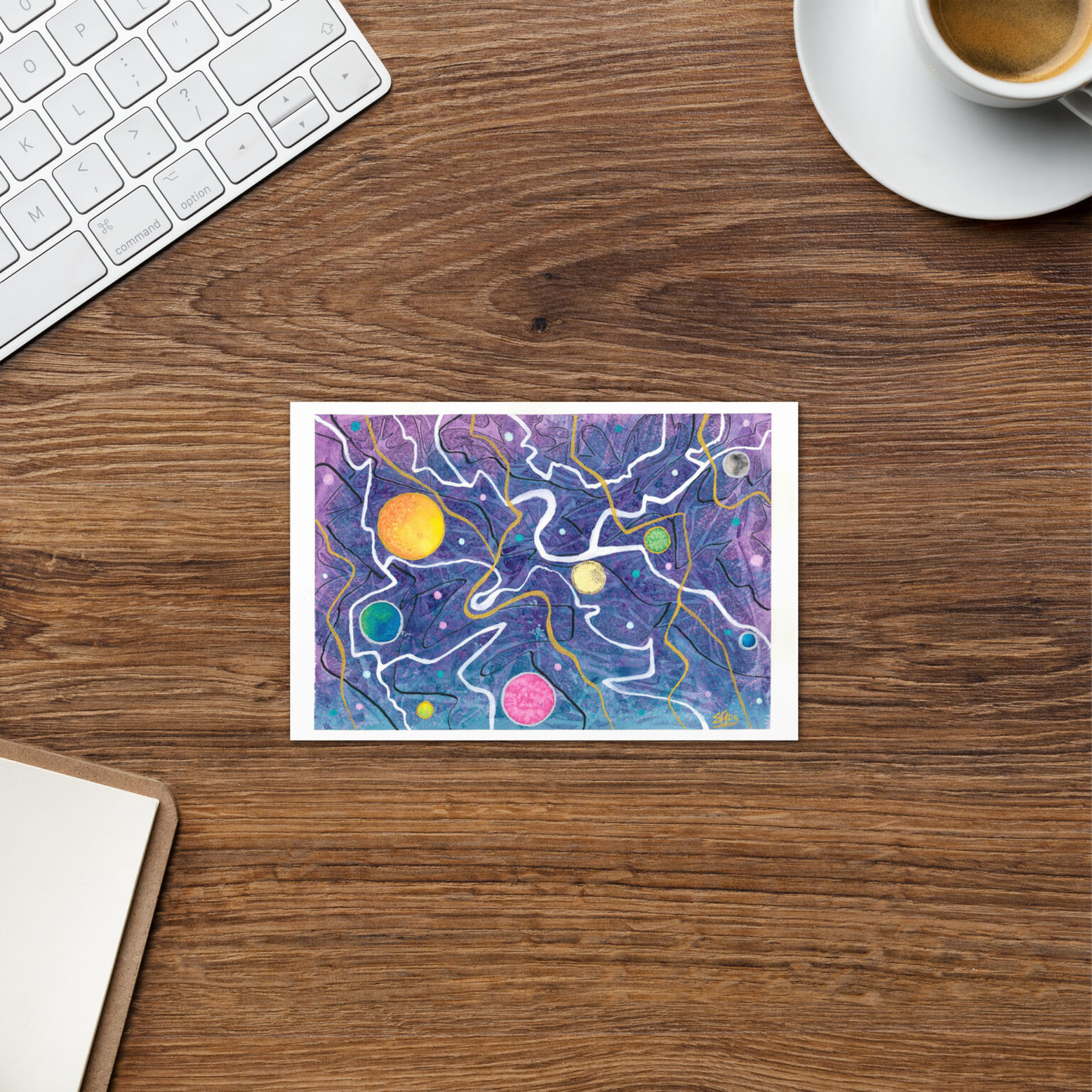 "Trade Routes" Greeting card (blank) - Image 2