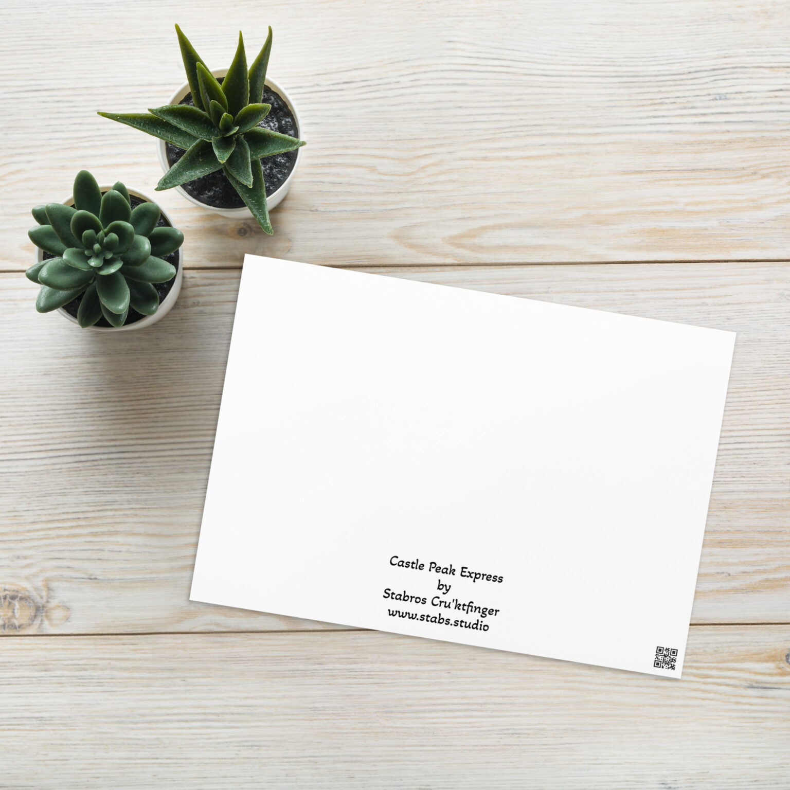 "Castle Peak Express" greeting card (blank) - Image 4