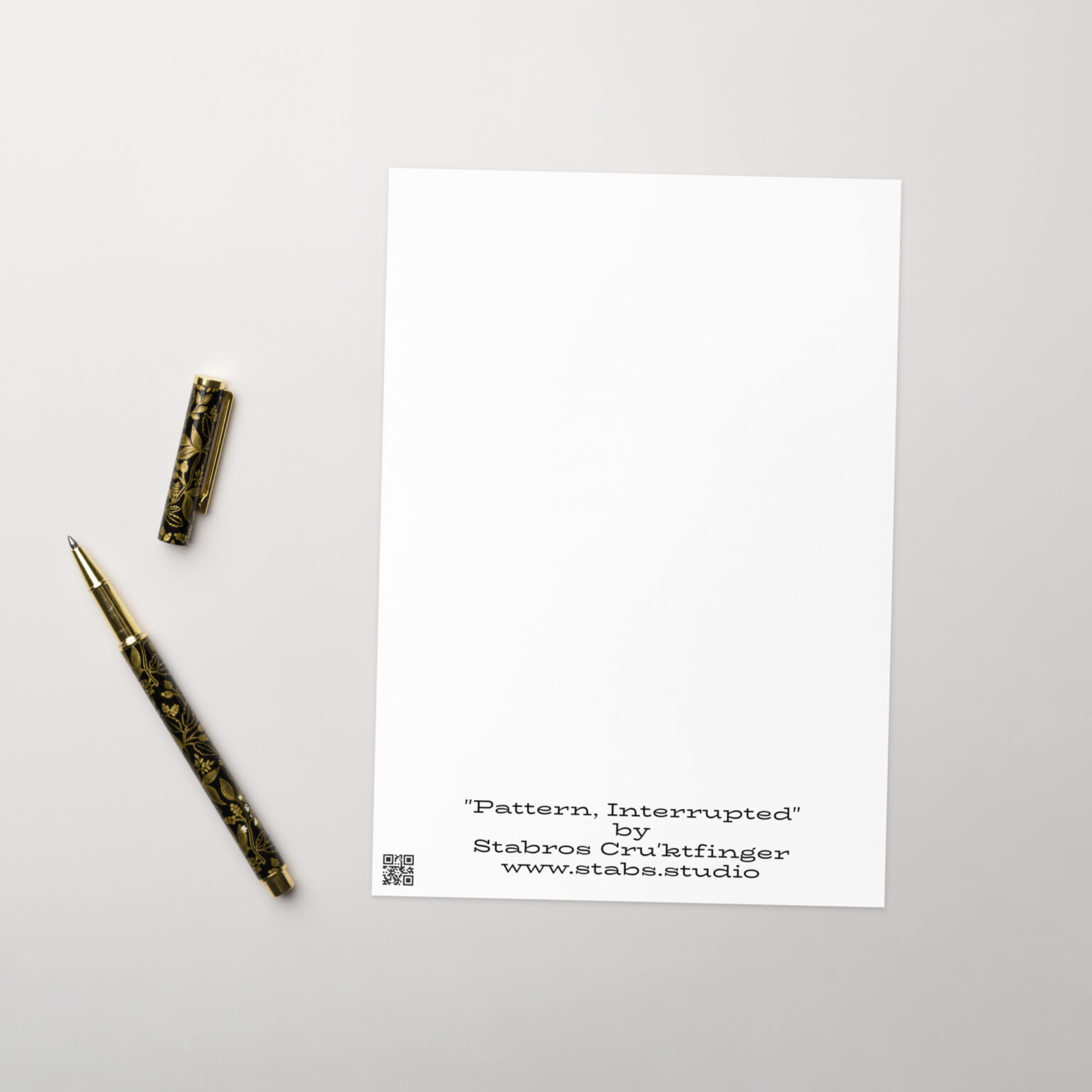 "Pattern, Interrupted" Greeting card (blank) - Image 4