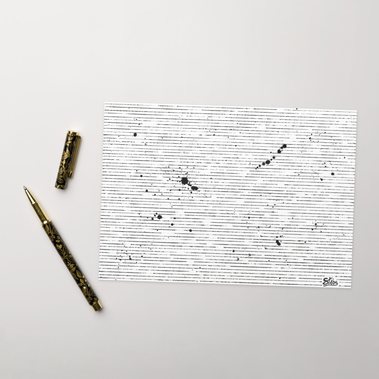 "Static" greeting card (blank)