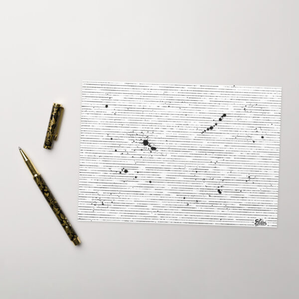 "Static" greeting card (blank)
