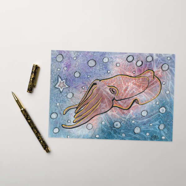 "Wanna Cuttle?" greeting card (blank)