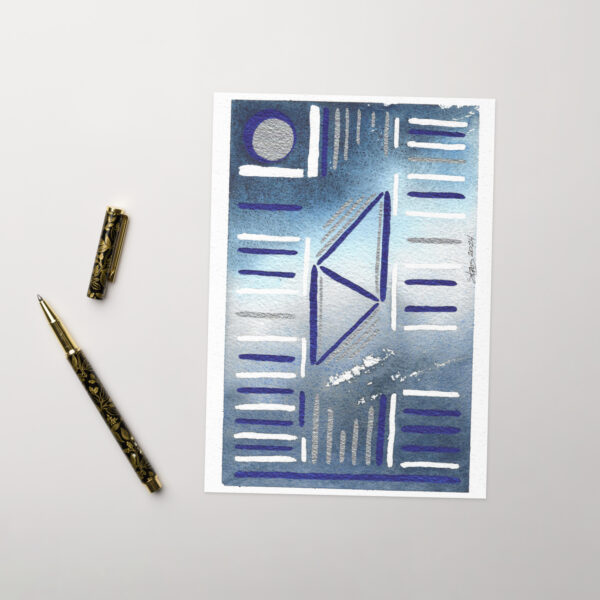 "Pattern, Interrupted" Greeting card (blank)