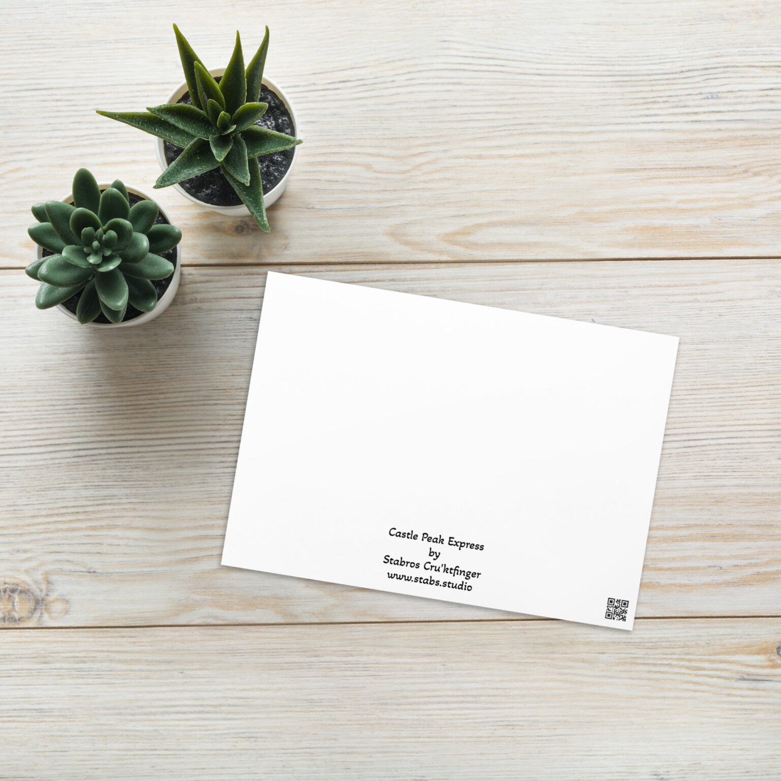 "Castle Peak Express" greeting card (blank) - Image 6