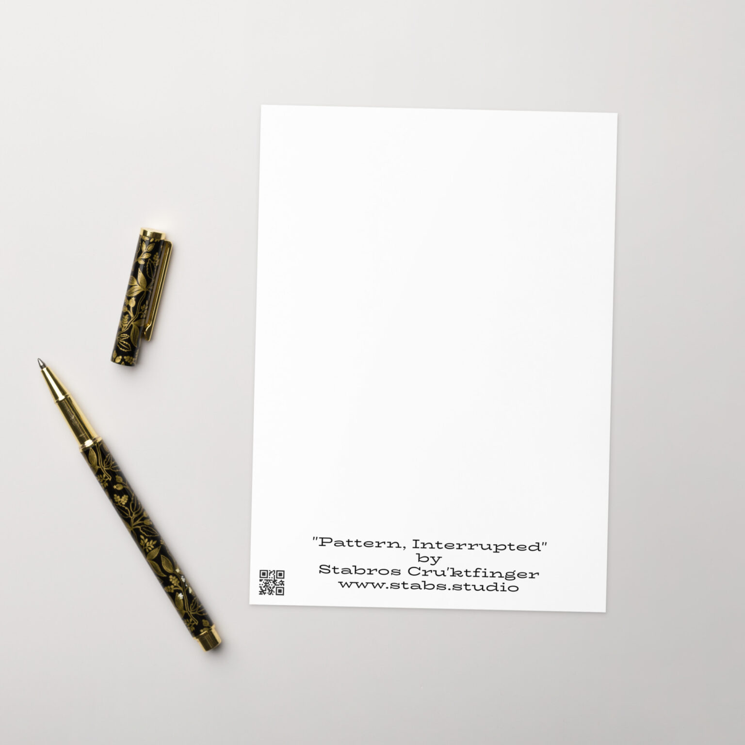 "Pattern, Interrupted" Greeting card (blank) - Image 6
