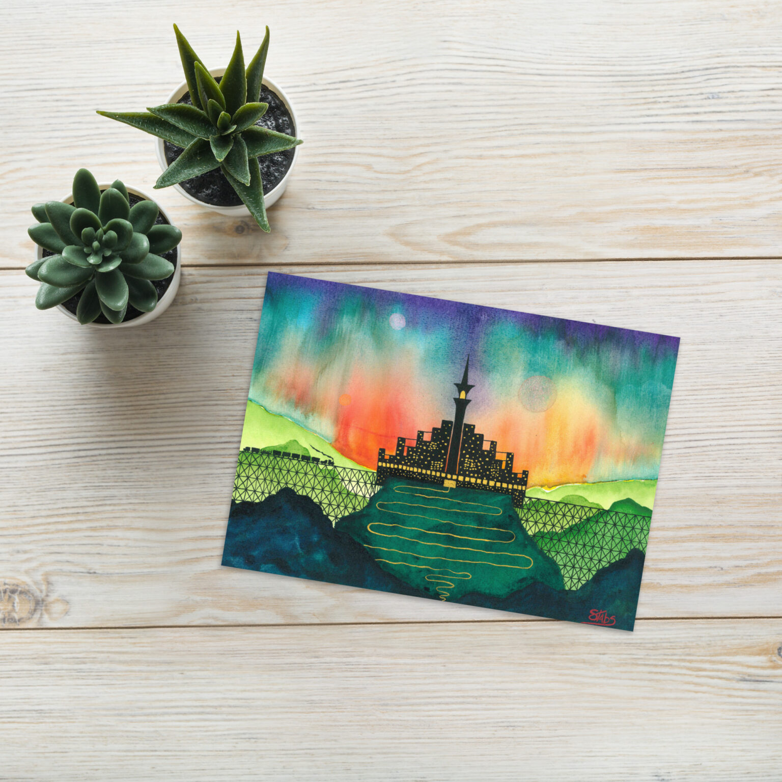 "Castle Peak Express" greeting card (blank) - Image 5