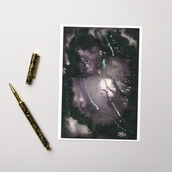 "Lost Among Stars" Greeting card (blank)