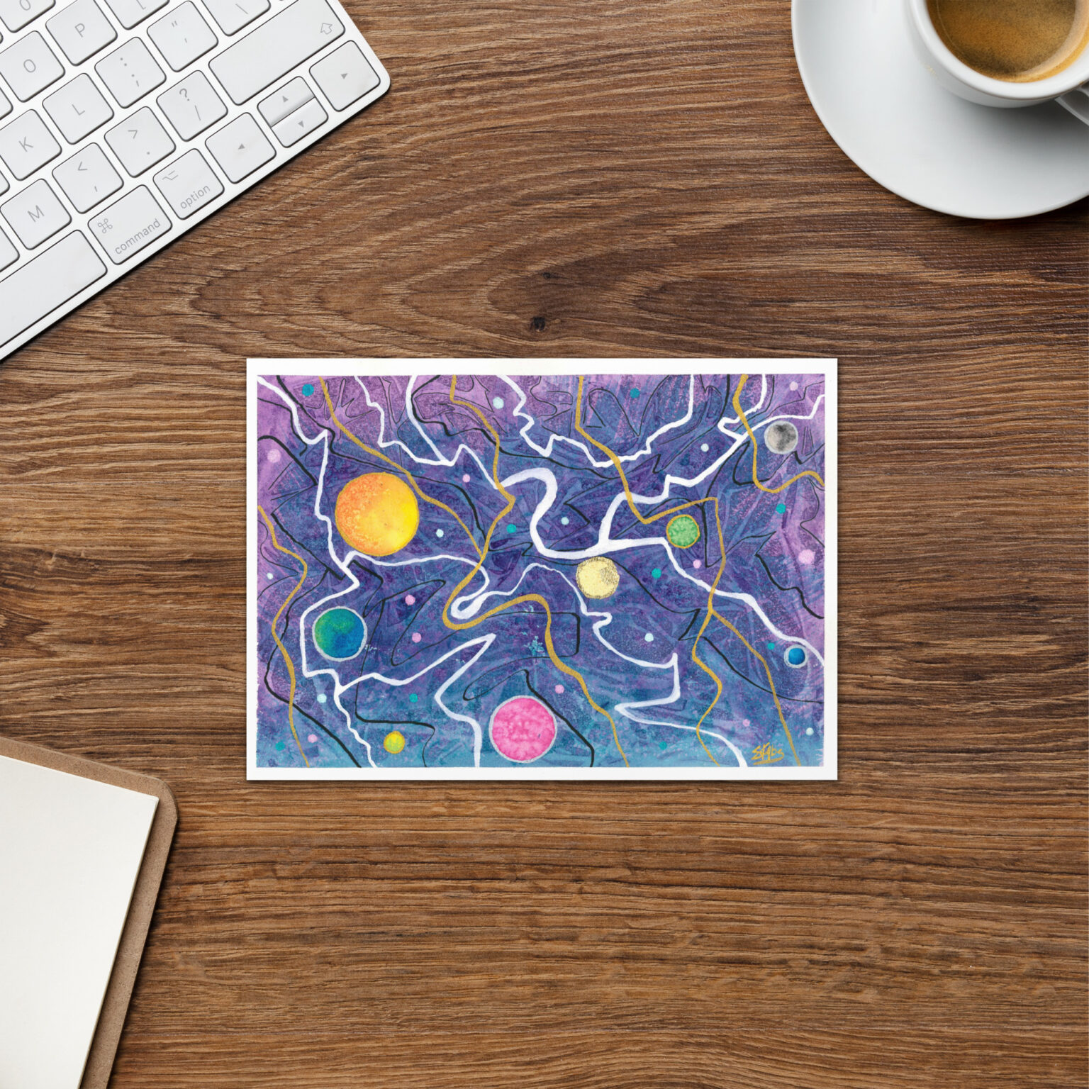 "Trade Routes" Greeting card (blank) - Image 5