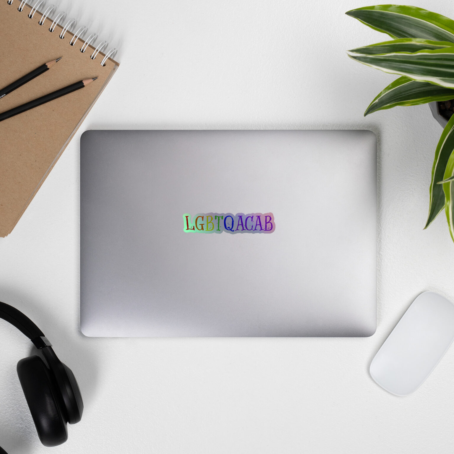"LGBTQACAB" holographic sticker - Image 4