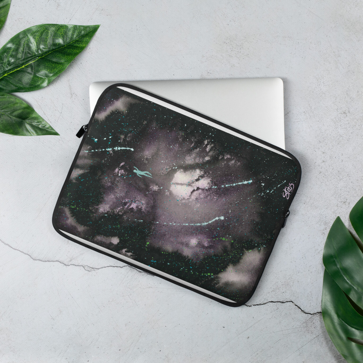 "Lost Among Stars" Laptop Sleeve - Image 2