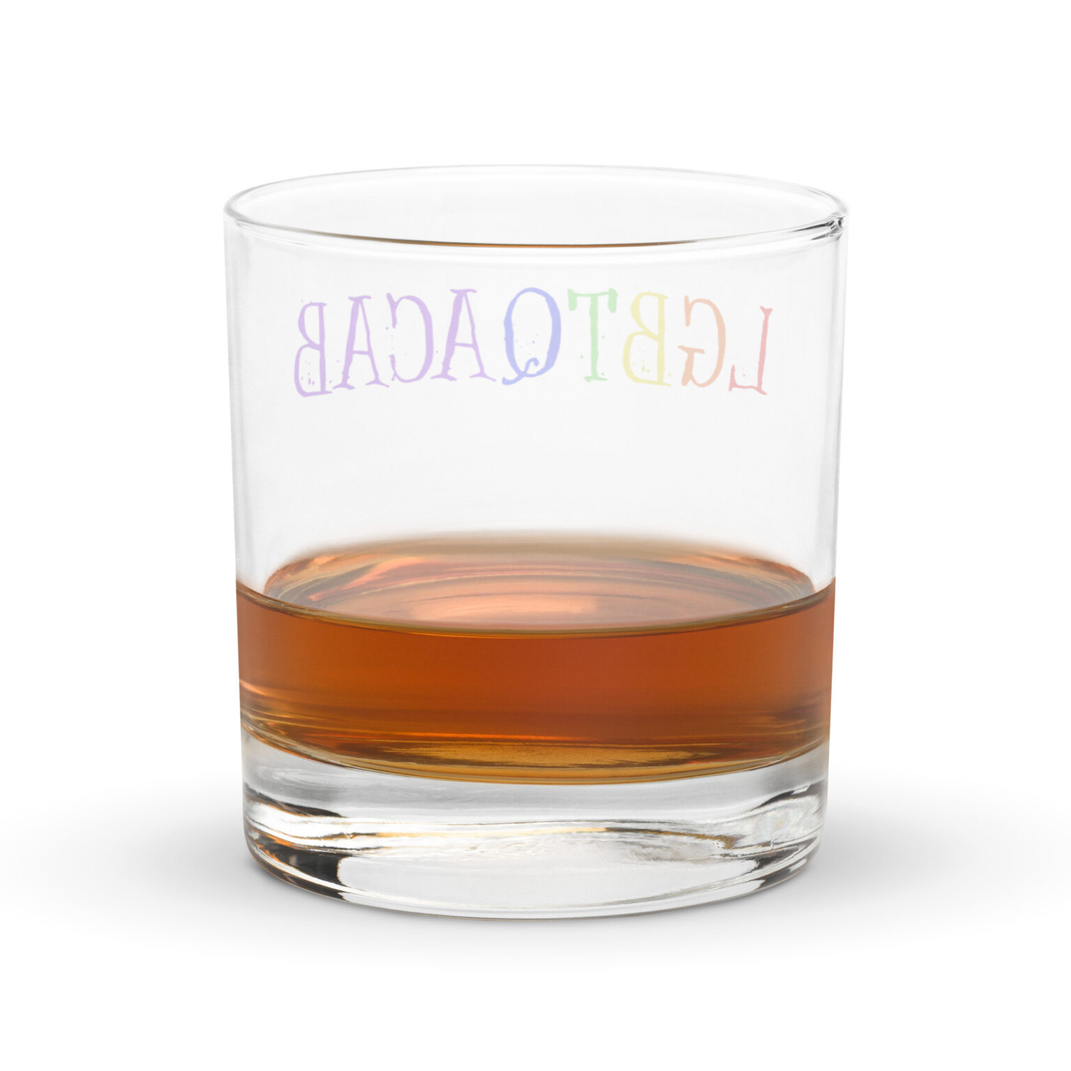 "LGBTQACAB" rocks glass - Image 2