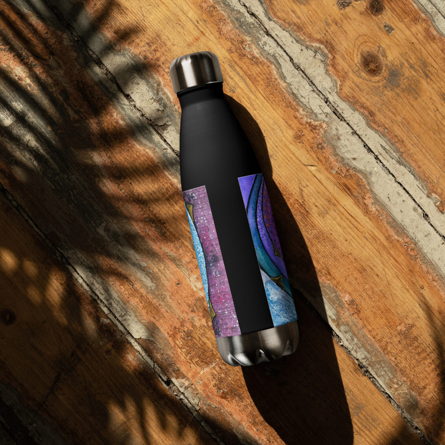 "Nebulish I: Caldwell 49" Stainless steel water bottle - Image 4