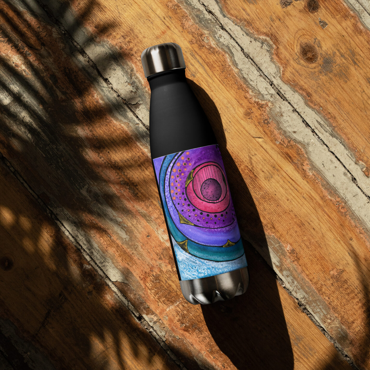 "Nebulish I: Caldwell 49" Stainless steel water bottle - Image 3