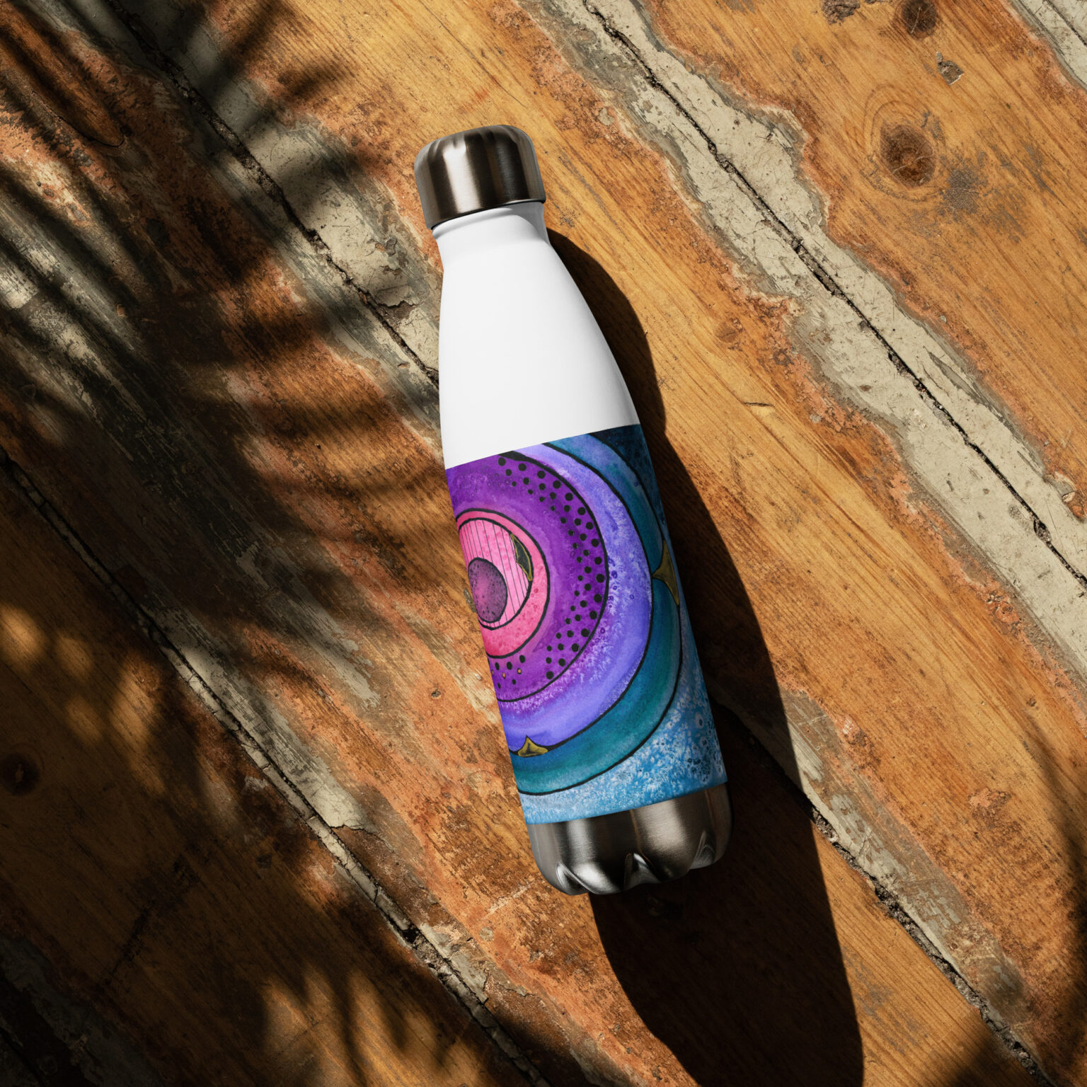 "Nebulish I: Caldwell 49" Stainless steel water bottle - Image 5