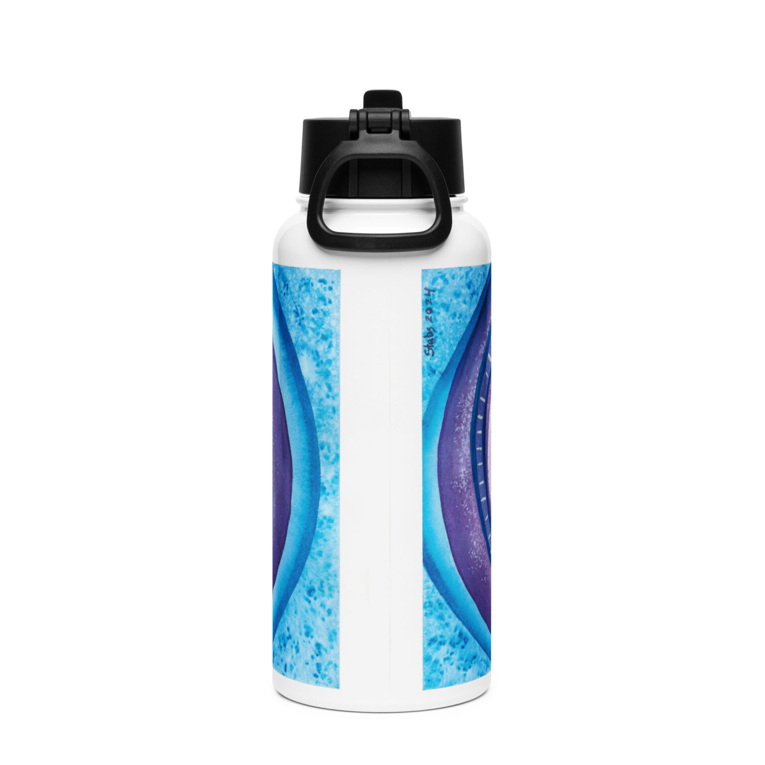 "Ceaseless Watcher" Stainless steel water bottle with a straw lid - Image 2