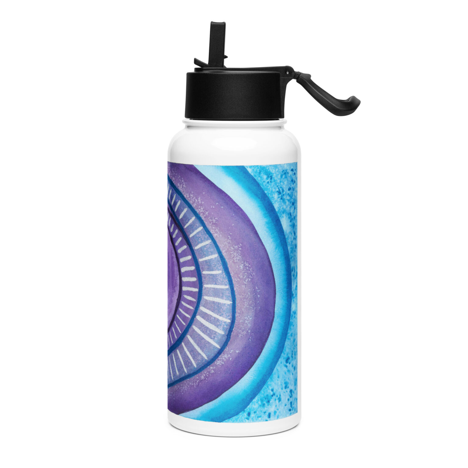 "Ceaseless Watcher" Stainless steel water bottle with a straw lid - Image 3