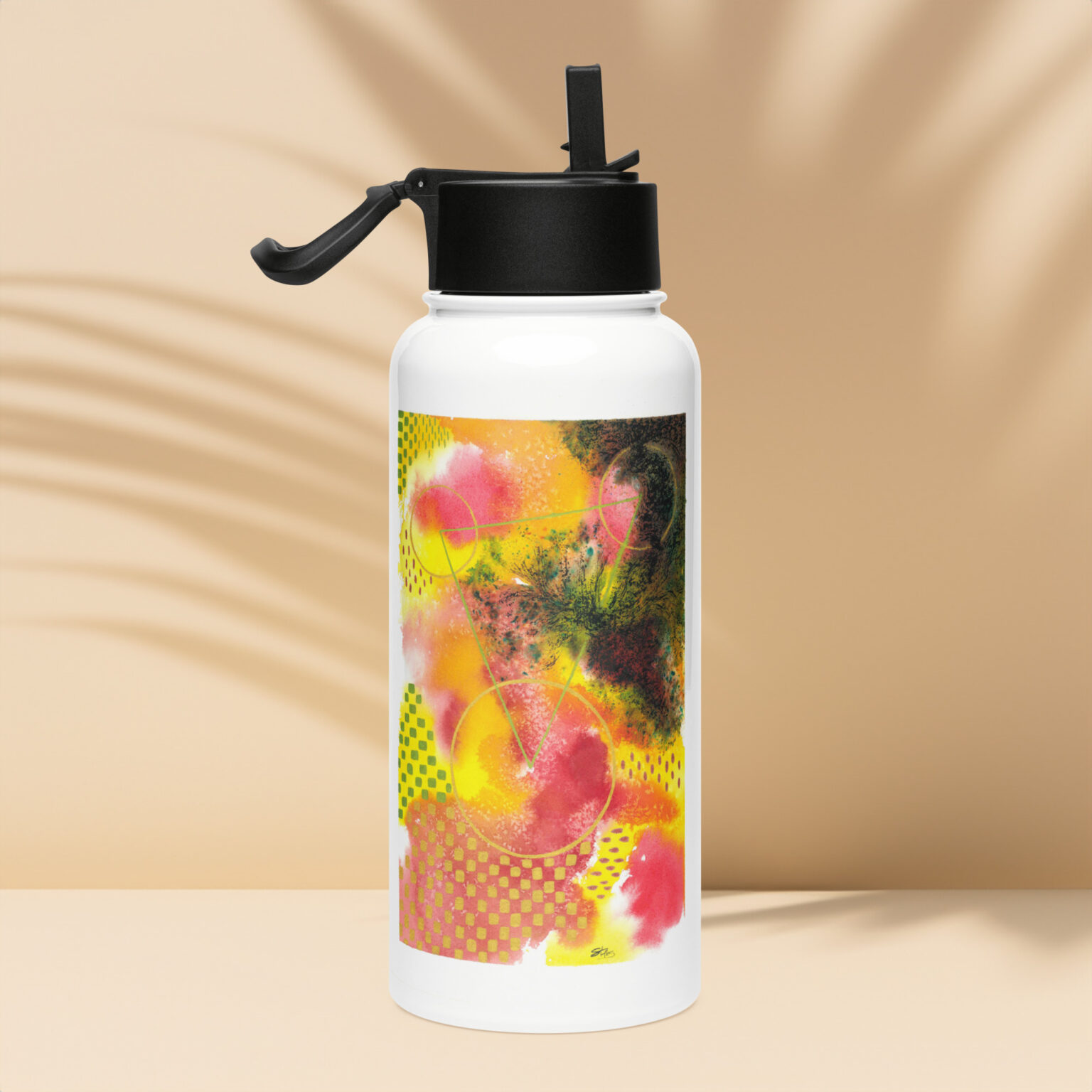 "Containment Breach" Stainless steel water bottle with a straw lid - Image 2
