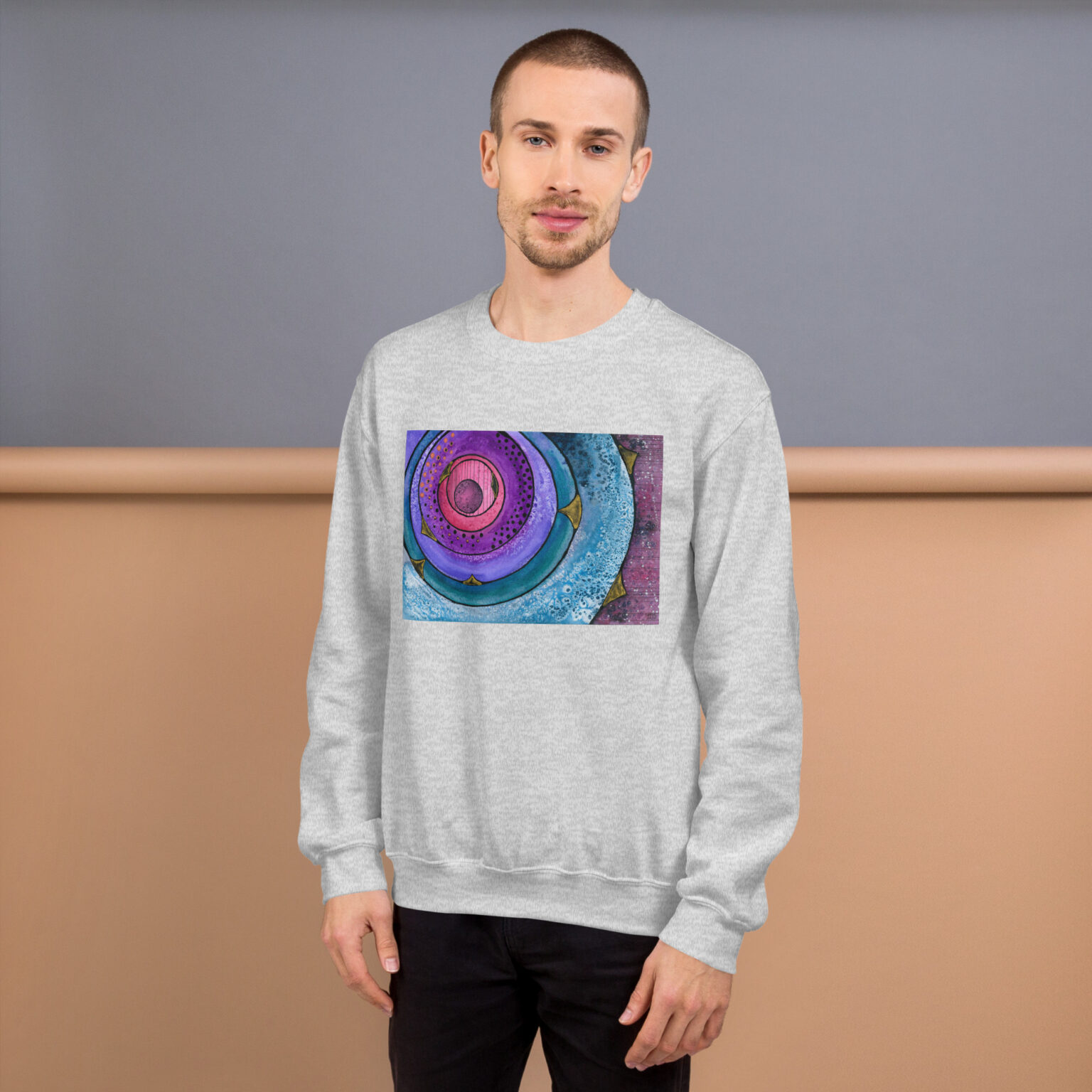 "Nebulish I: Caldwell 49" Unisex Sweatshirt - Image 9
