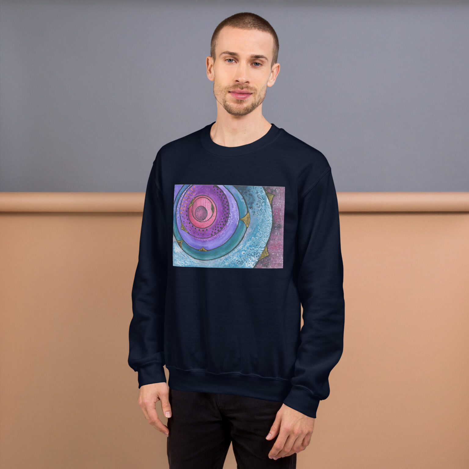"Nebulish I: Caldwell 49" Unisex Sweatshirt - Image 3