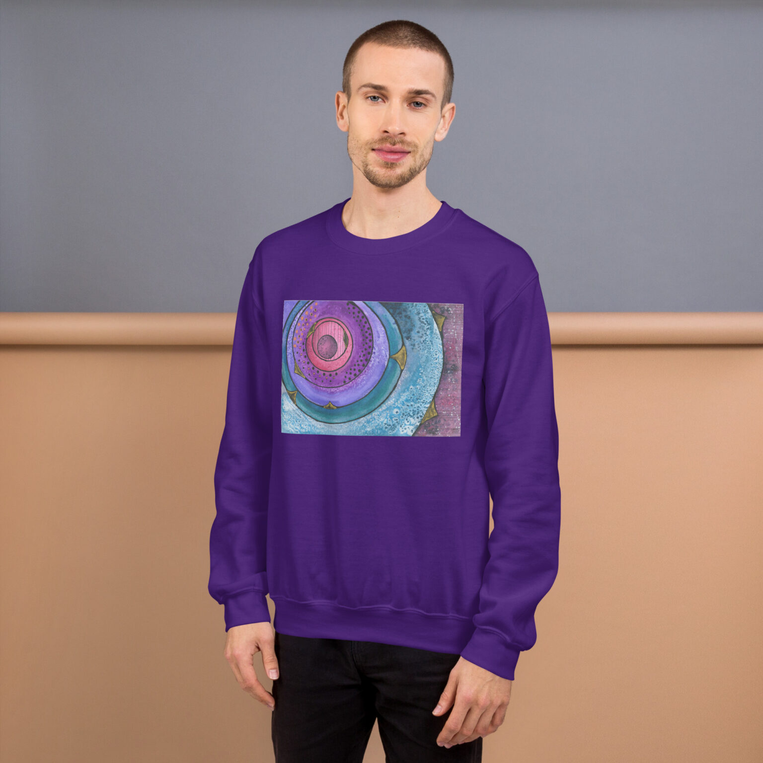"Nebulish I: Caldwell 49" Unisex Sweatshirt - Image 4