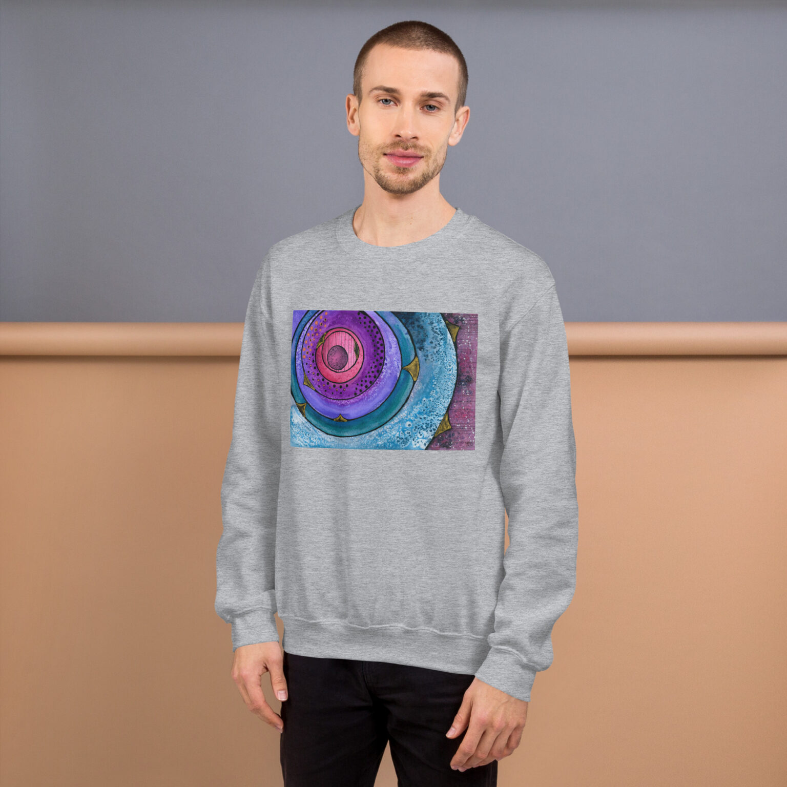 "Nebulish I: Caldwell 49" Unisex Sweatshirt - Image 8