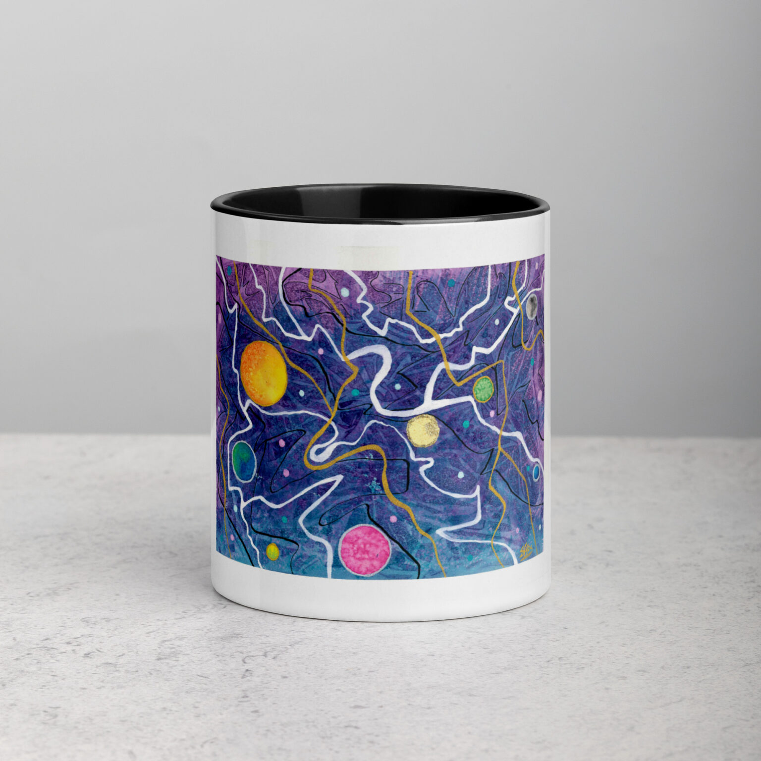 "Trade Routes" mug with color inside - Image 2