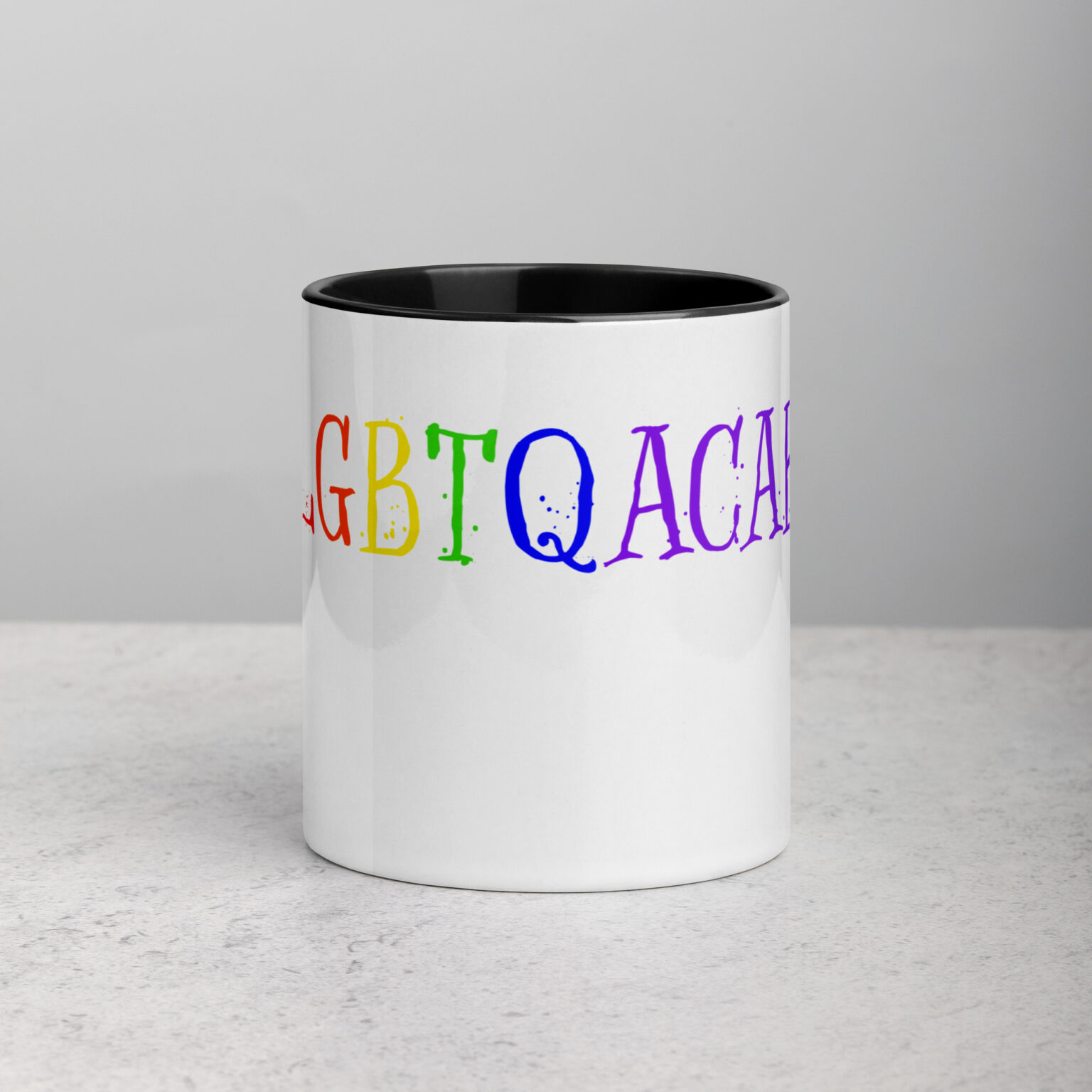 "LGBTQACAB" mug with color inside - Image 2