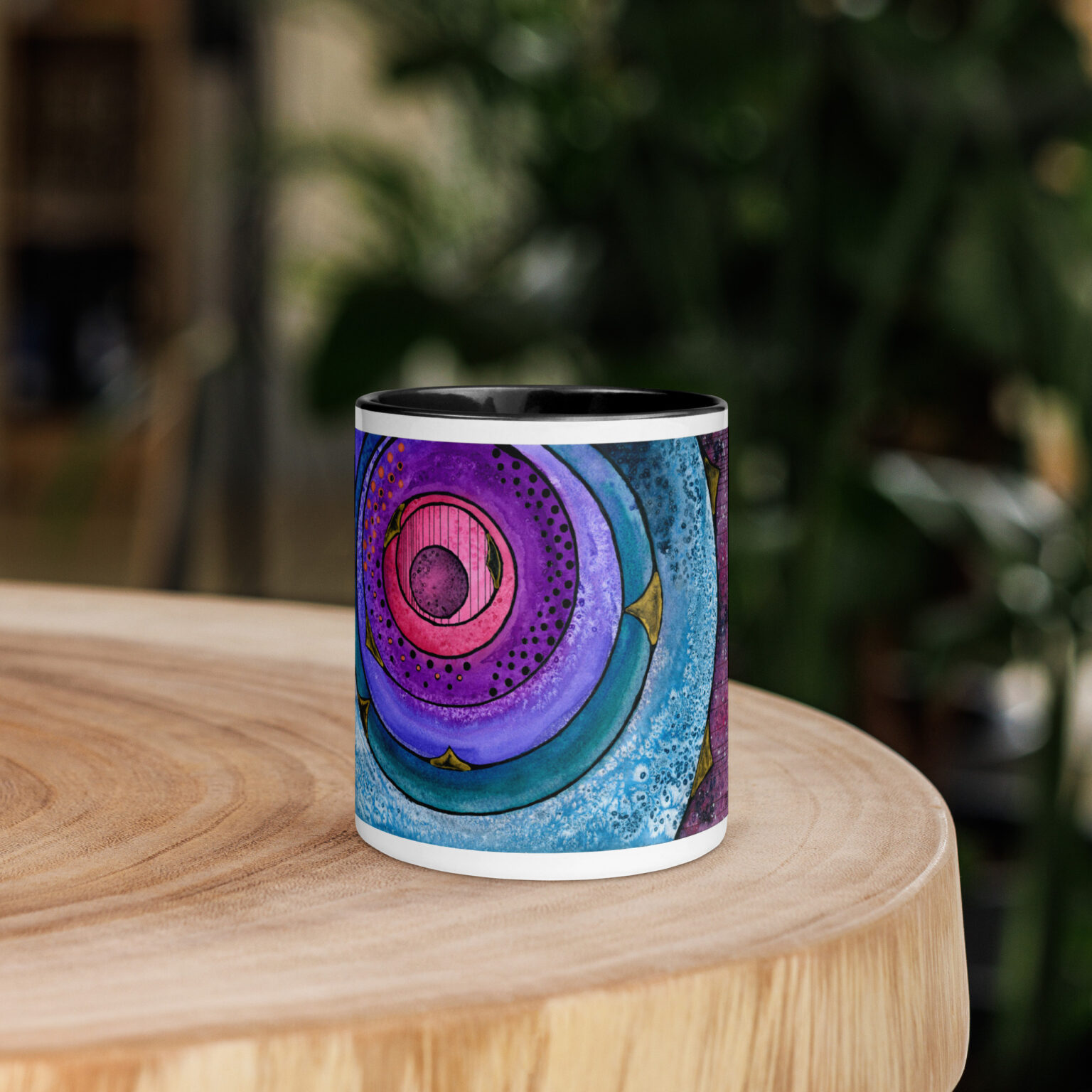 Nebulish I: Caldwell 49 Mug with Color Inside - Image 2