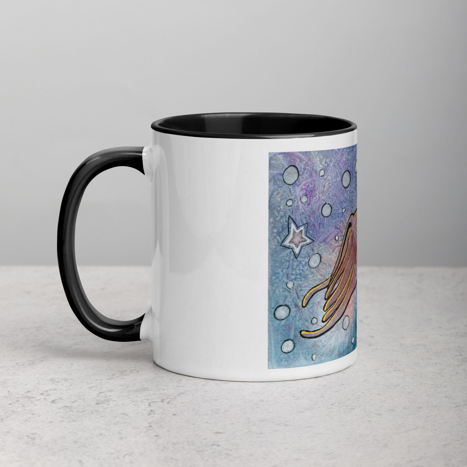 "Wanna Cuttle?" mug with color Inside - Image 3