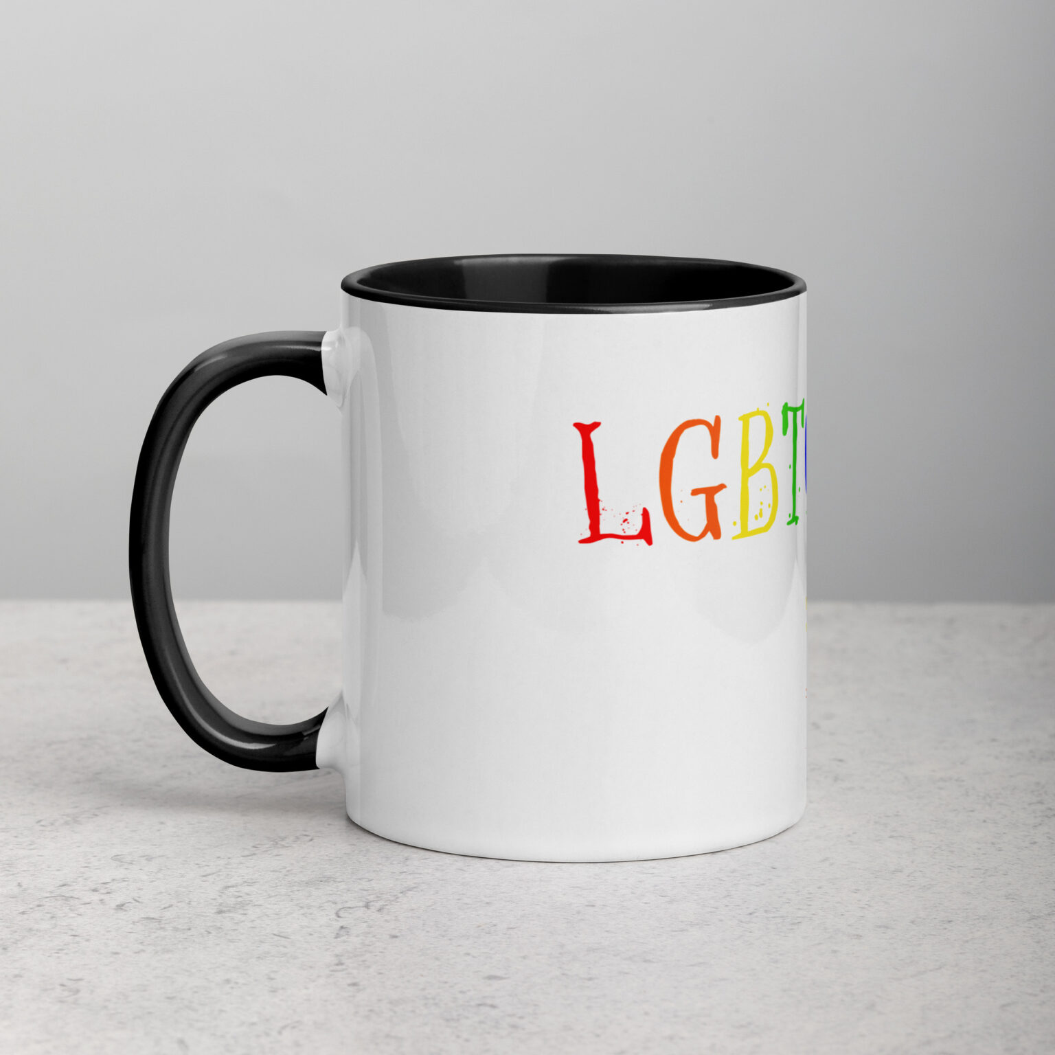"LGBTQACAB" mug with color inside - Image 3