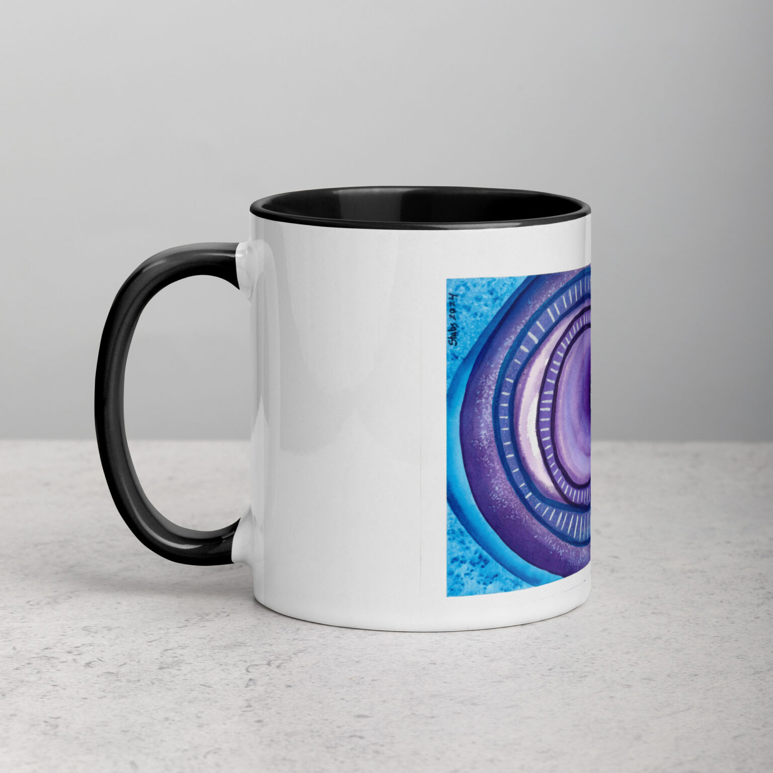 "Ceaseless Watcher" Mug with Color Inside - Image 3