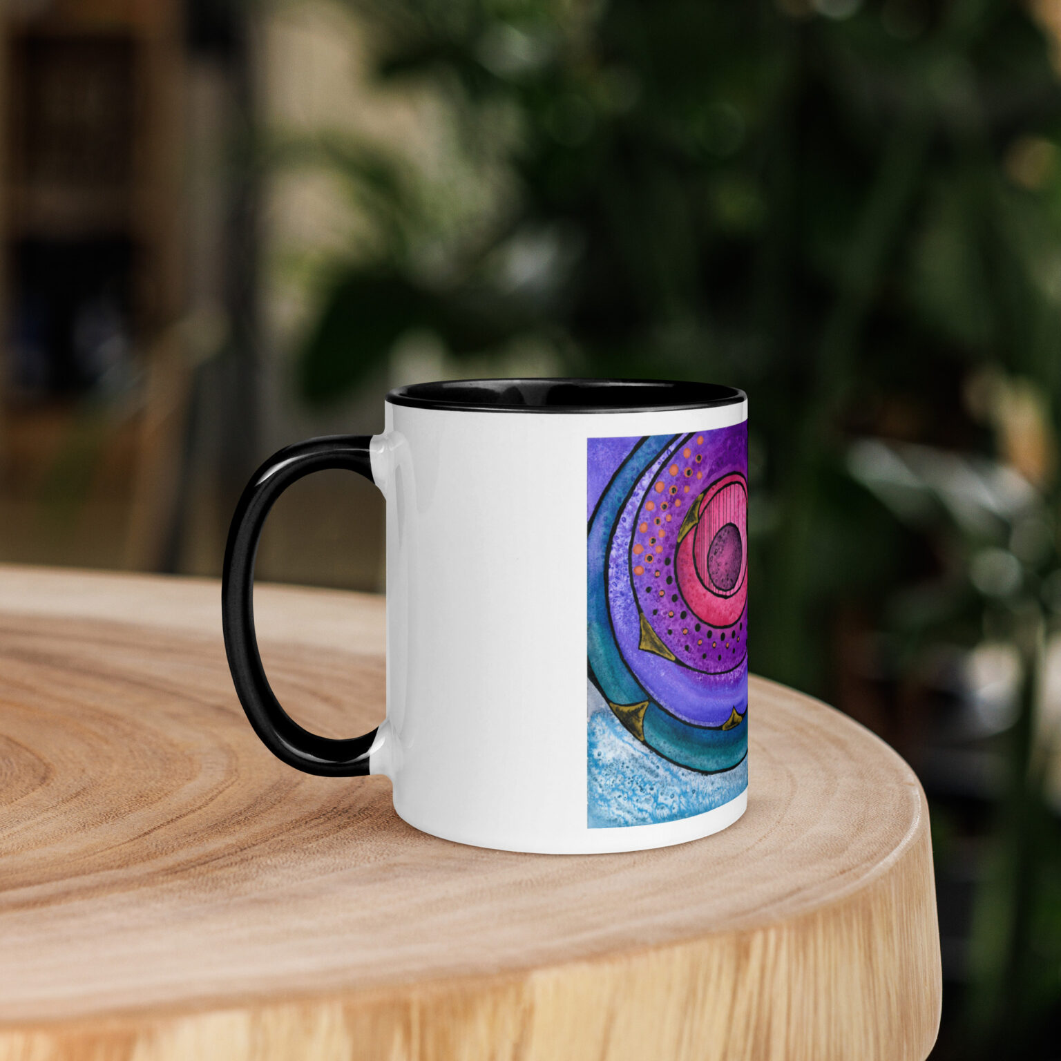 Nebulish I: Caldwell 49 Mug with Color Inside - Image 3