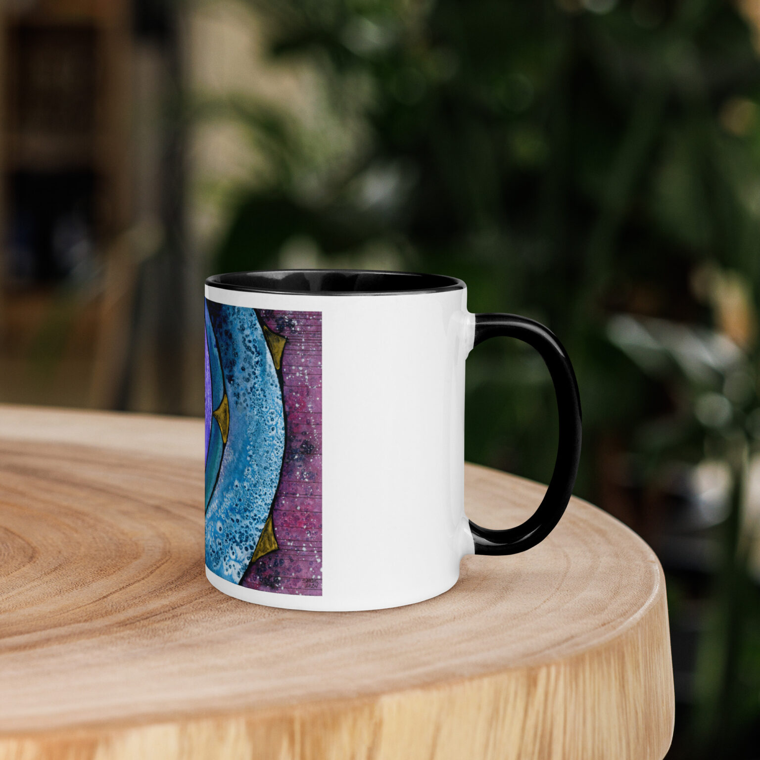 Nebulish I: Caldwell 49 Mug with Color Inside - Image 4