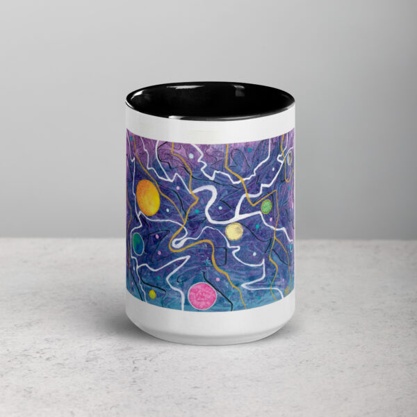 "Trade Routes" mug with color inside