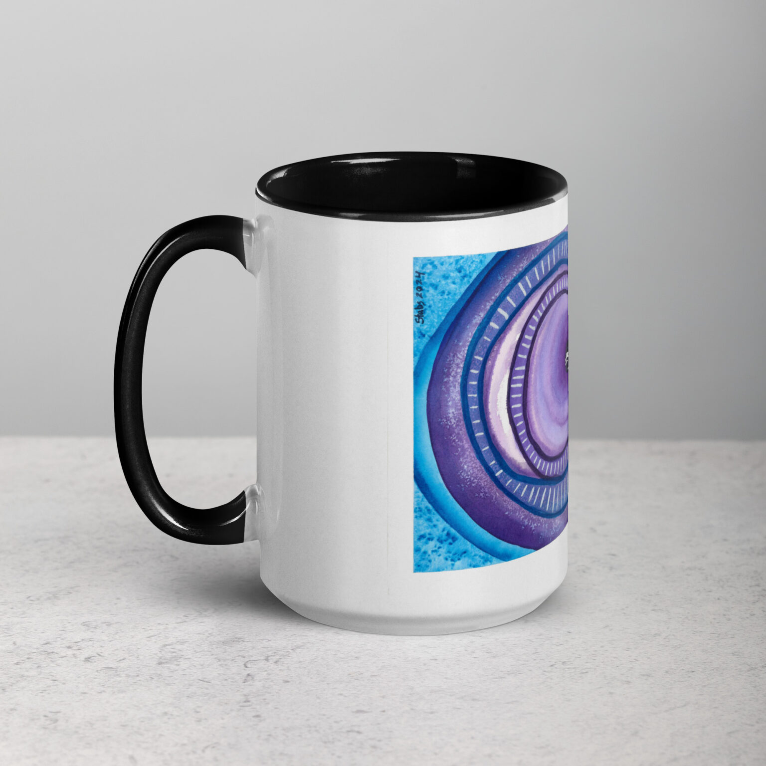 "Ceaseless Watcher" Mug with Color Inside - Image 6