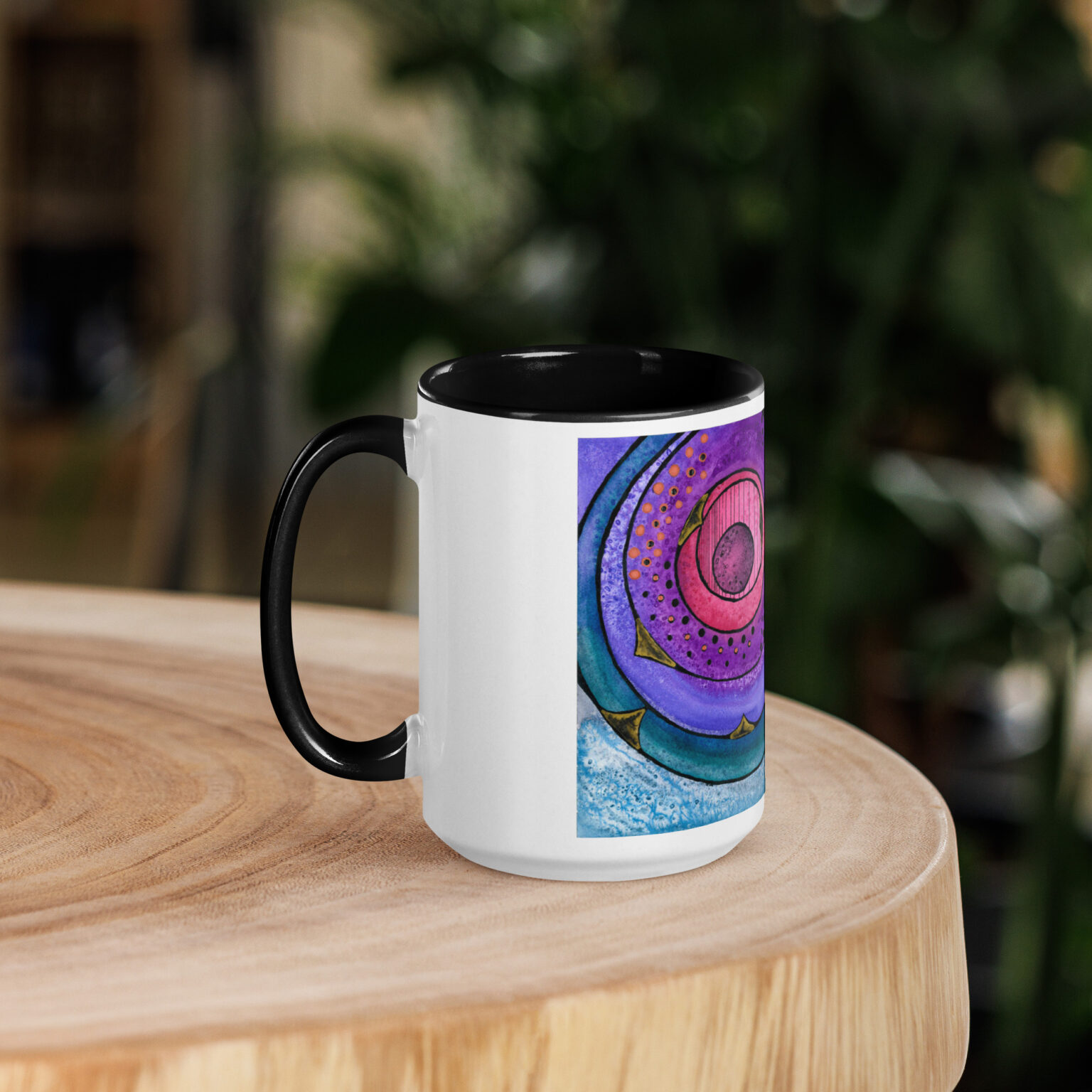 Nebulish I: Caldwell 49 Mug with Color Inside - Image 5