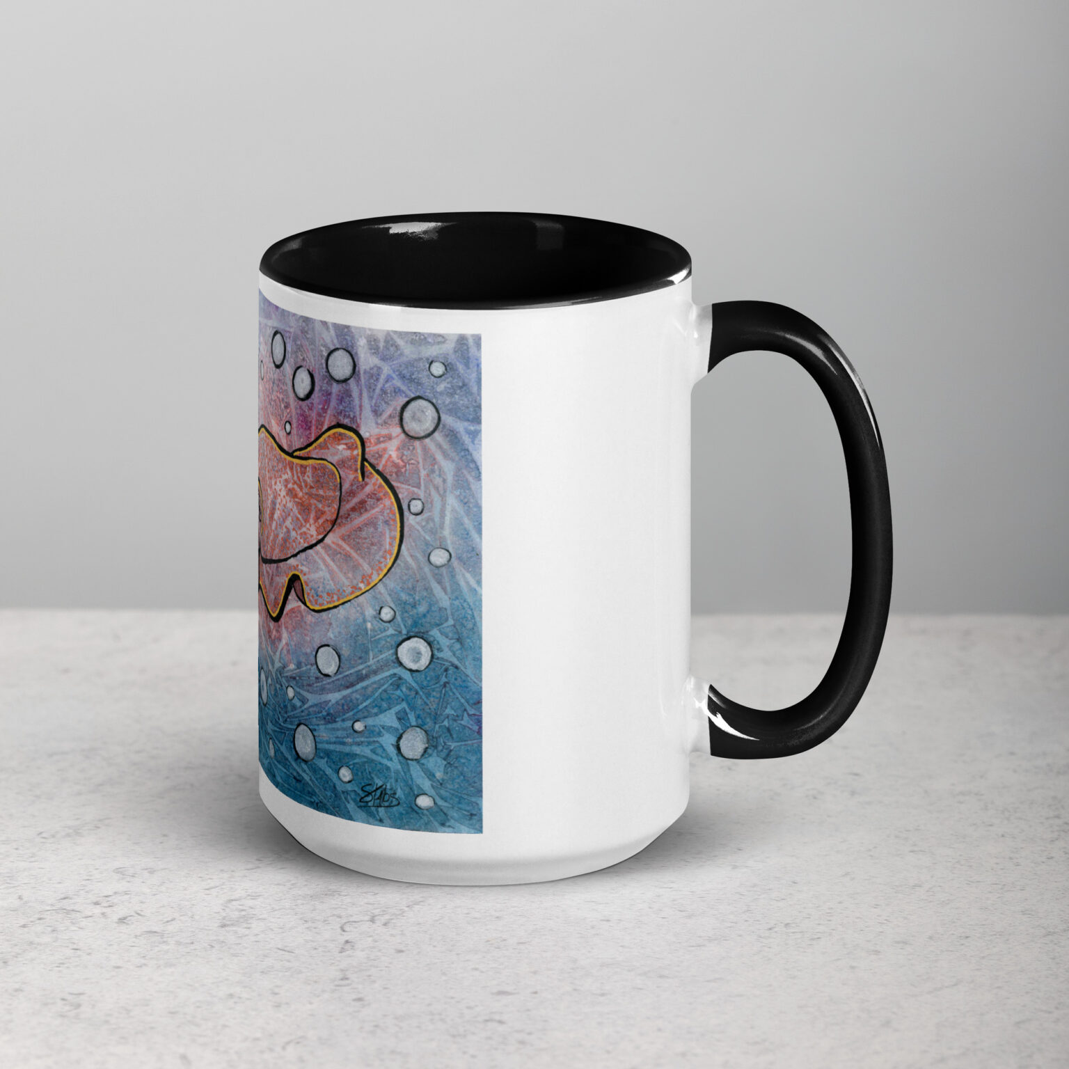"Wanna Cuttle?" mug with color Inside - Image 6