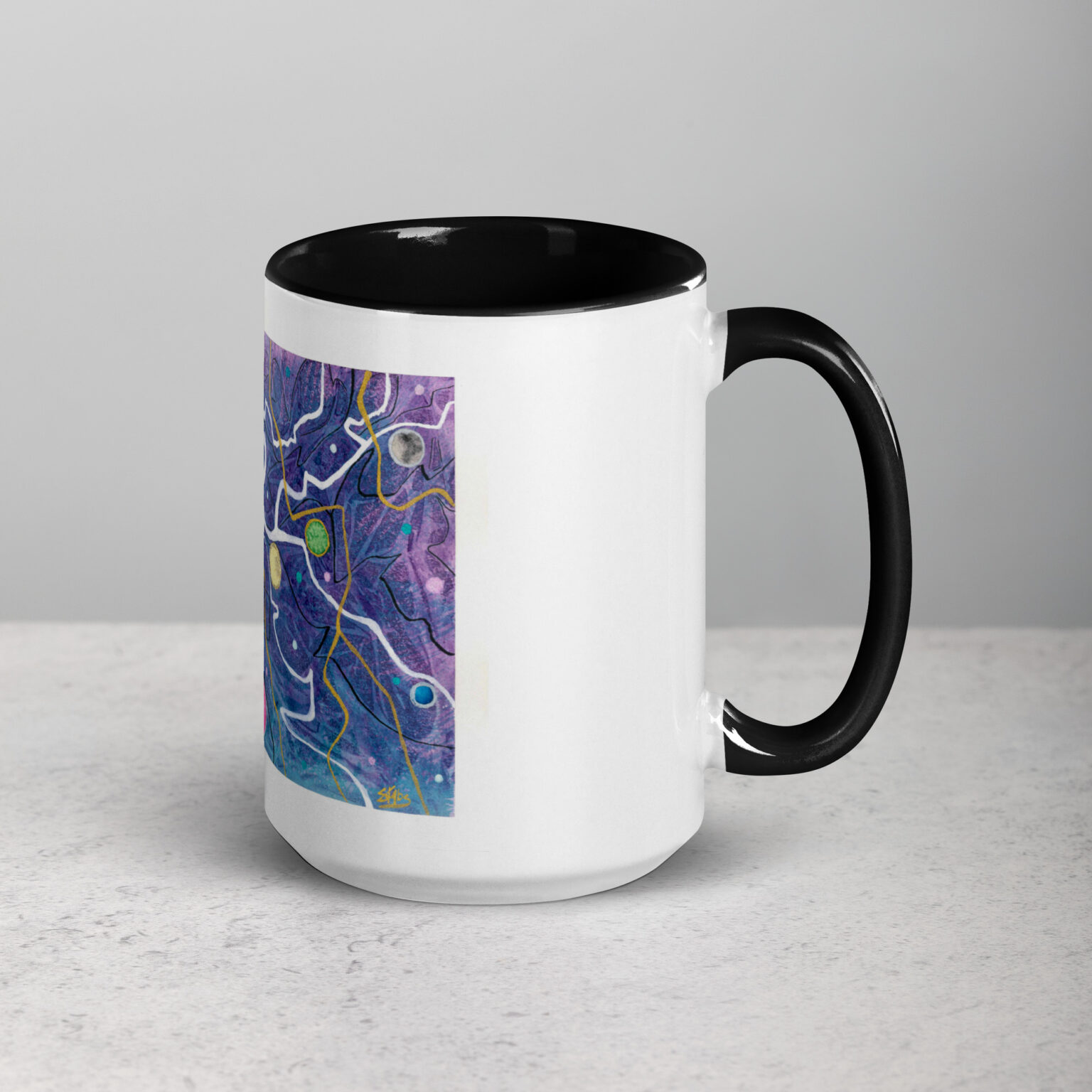 "Trade Routes" mug with color inside - Image 6