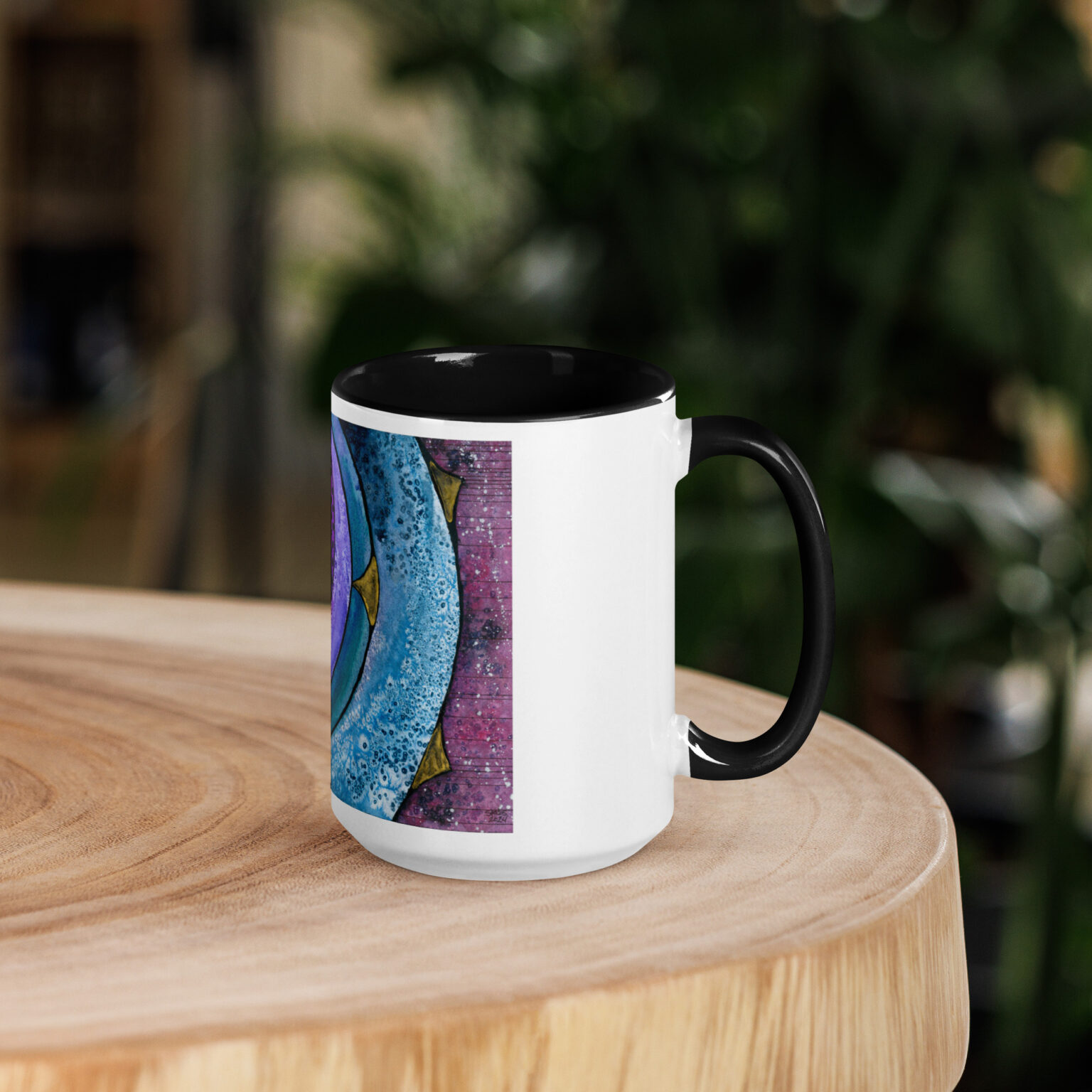 Nebulish I: Caldwell 49 Mug with Color Inside - Image 6