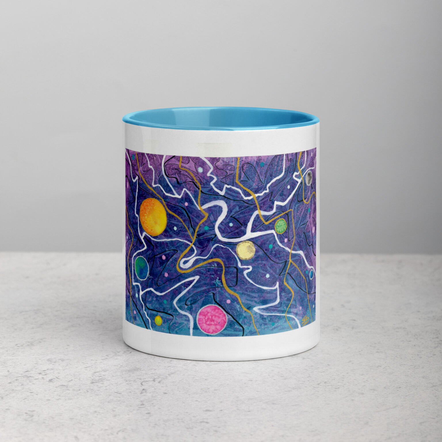 "Trade Routes" mug with color inside - Image 25