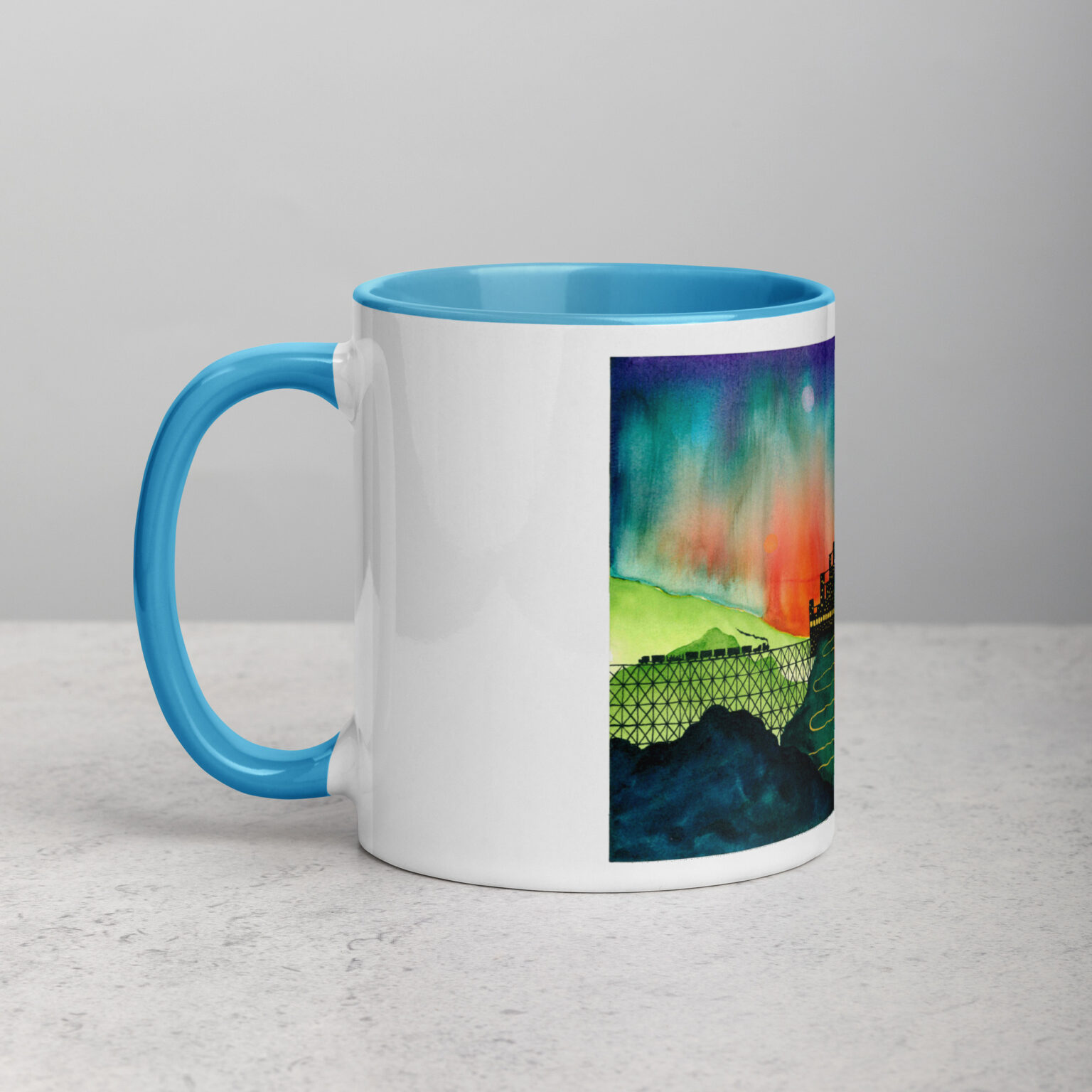 "Castle Peak Express" mug with color inside - Image 20