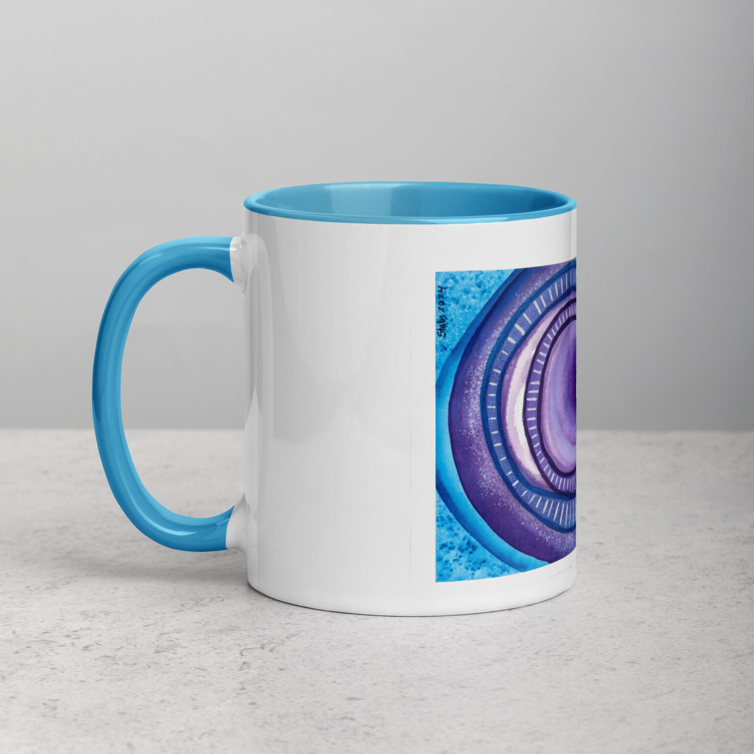 "Ceaseless Watcher" Mug with Color Inside - Image 26