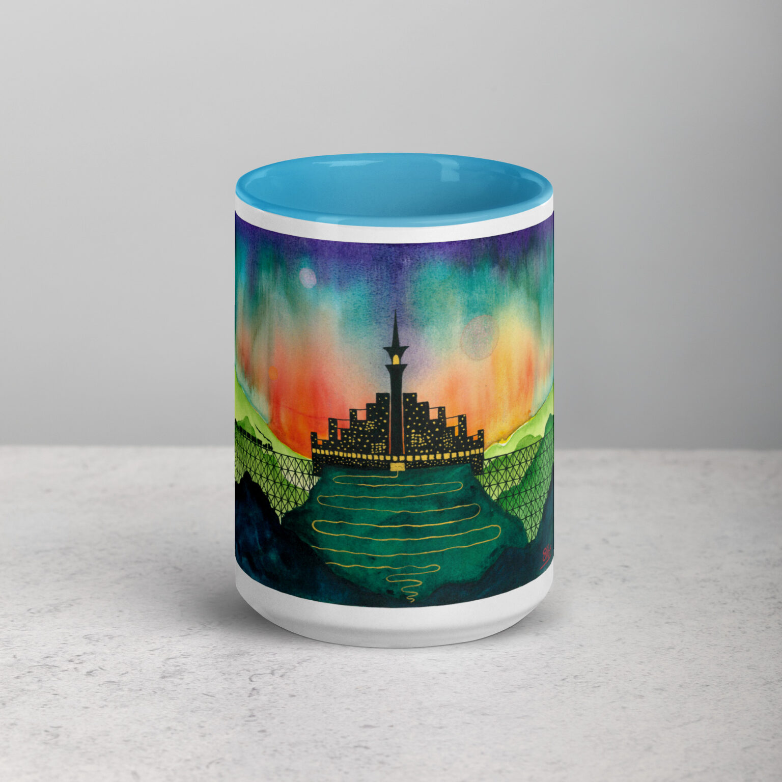"Castle Peak Express" mug with color inside - Image 22