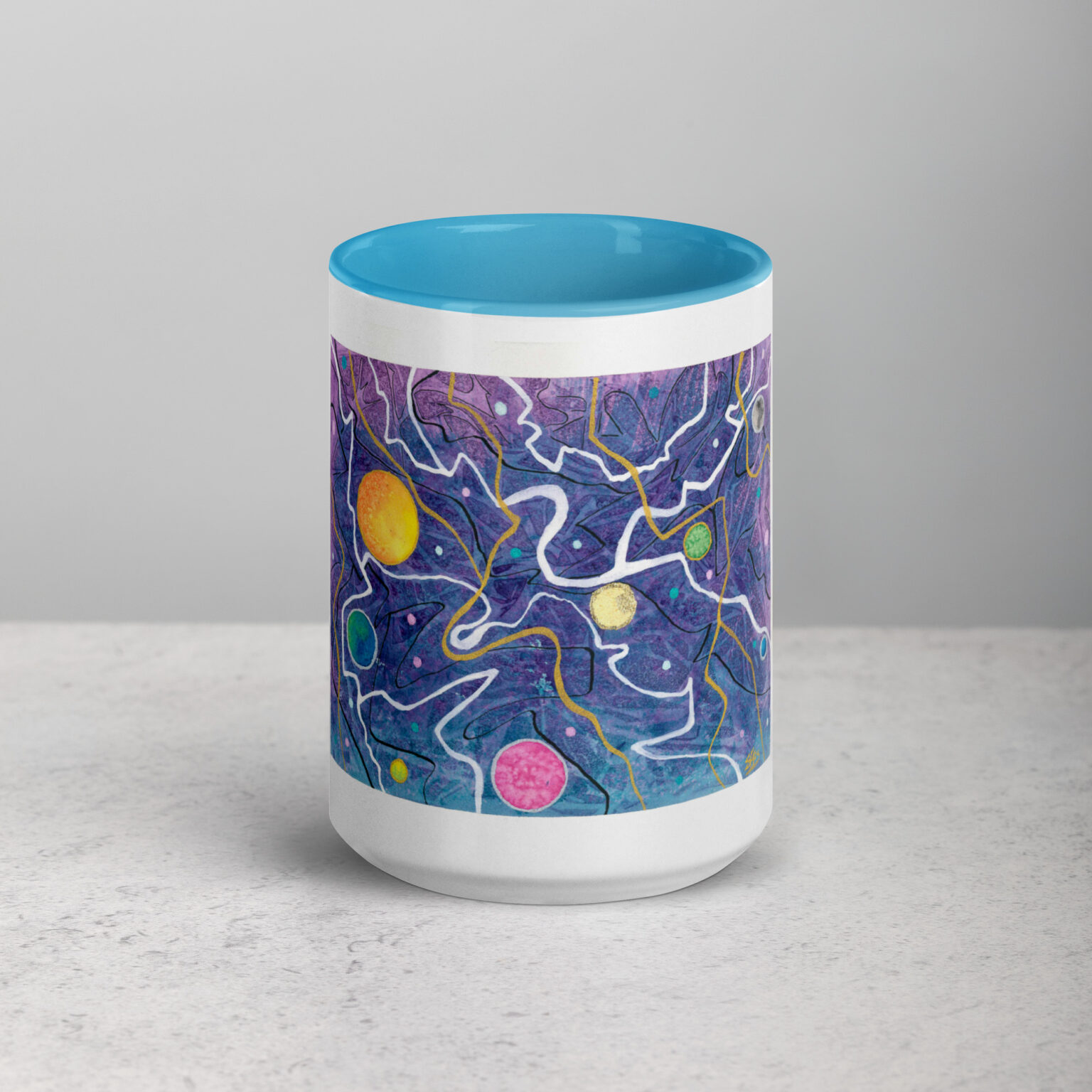 "Trade Routes" mug with color inside - Image 28