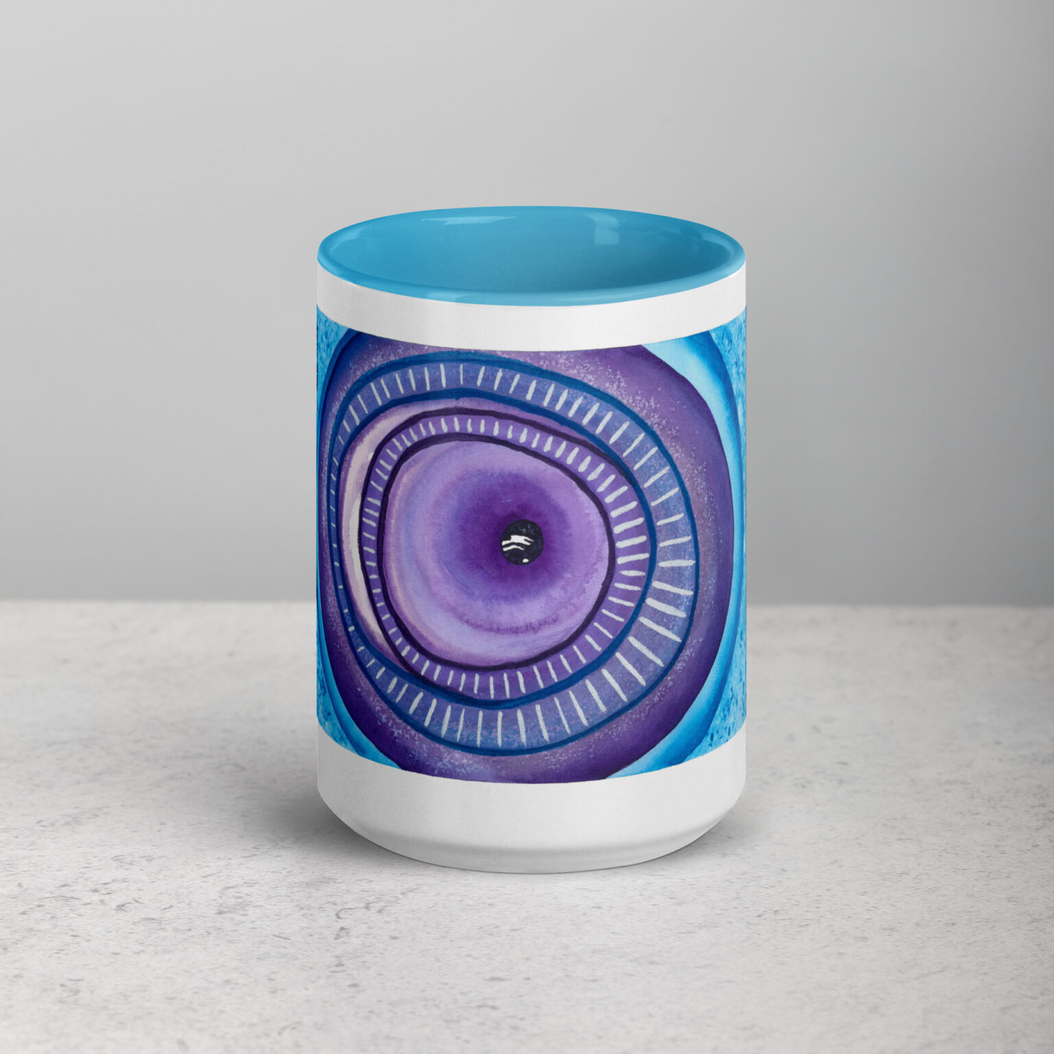 "Ceaseless Watcher" Mug with Color Inside - Image 28