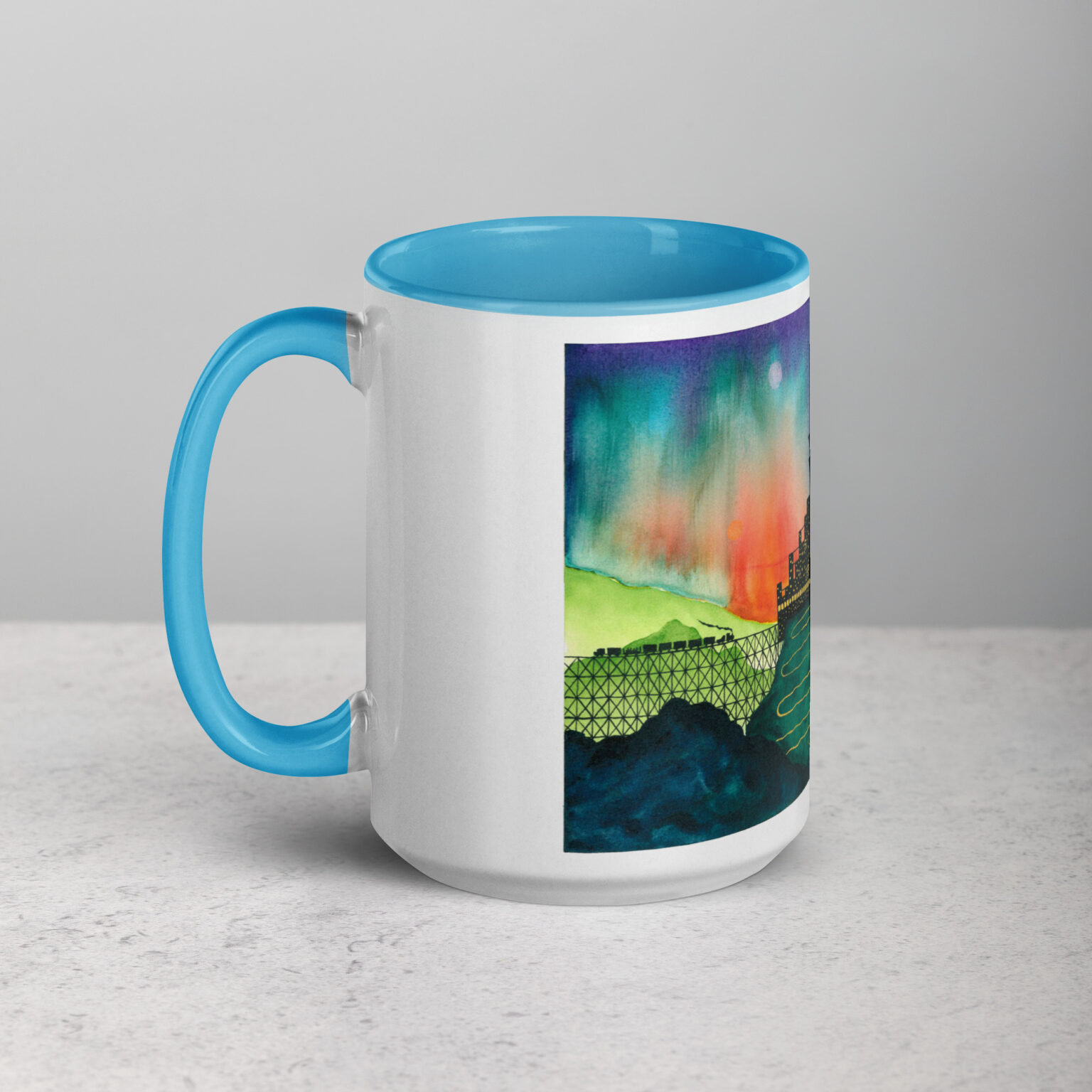 "Castle Peak Express" mug with color inside - Image 23