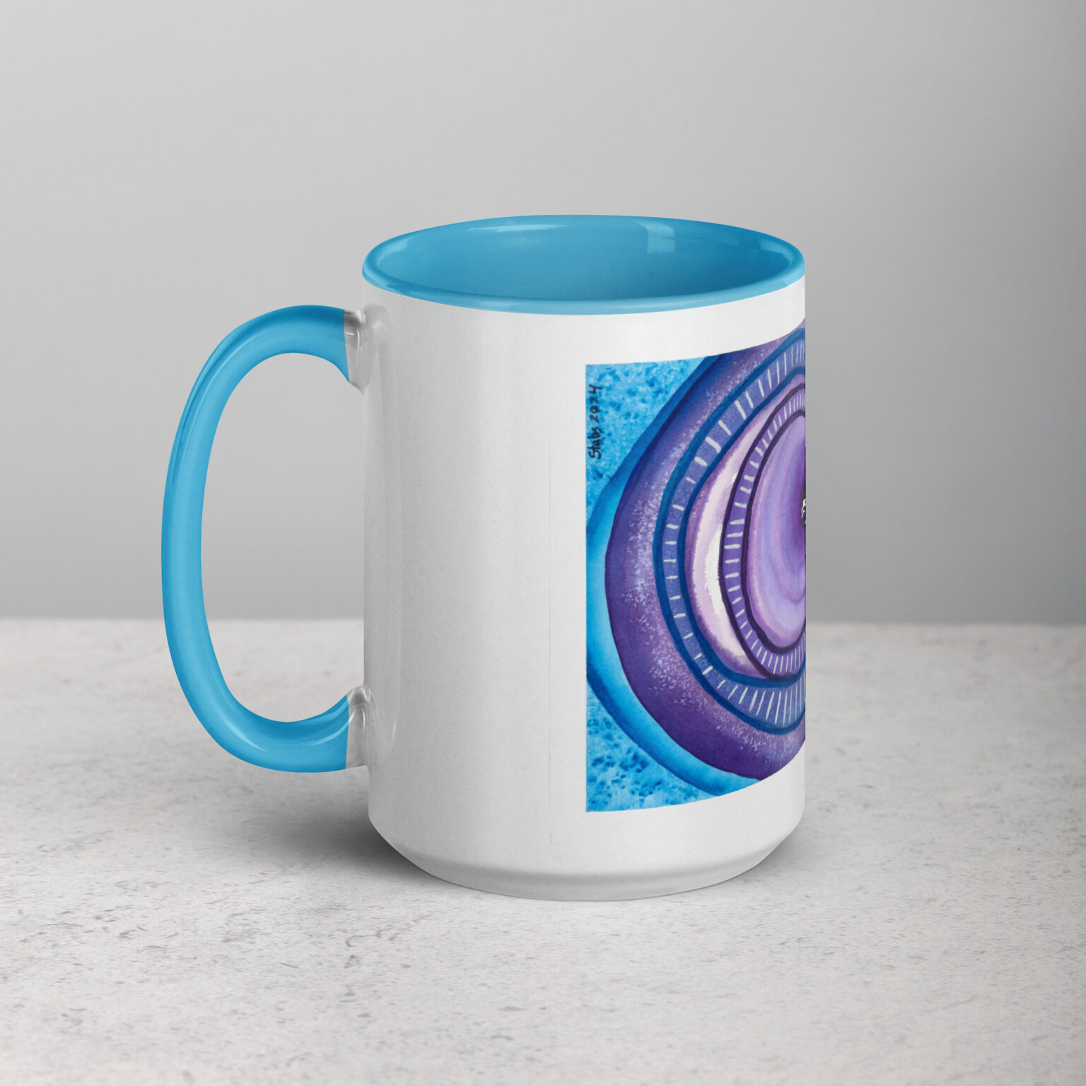 "Ceaseless Watcher" Mug with Color Inside - Image 29